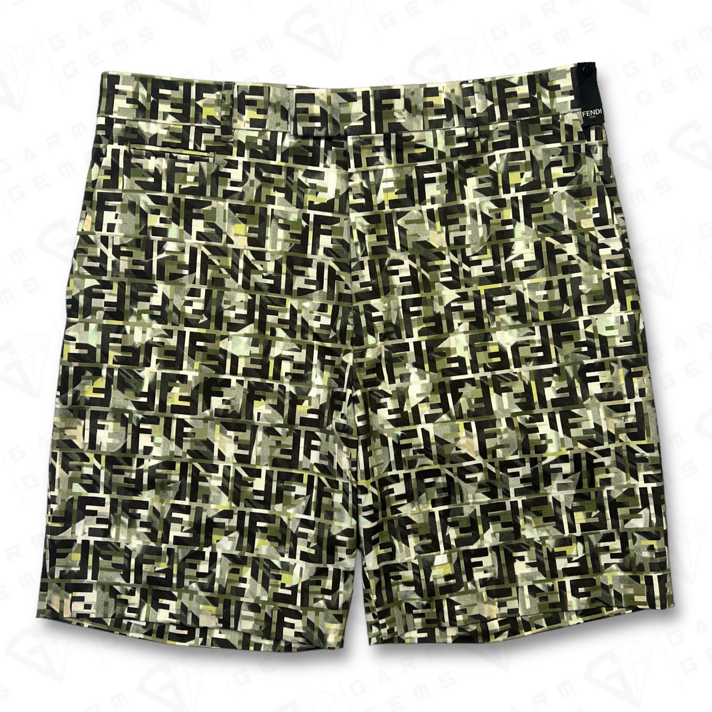 Fendi Fendi FF Camo Bermuda Shorts Size US 32 / EU 48 - 1 Thumbnail