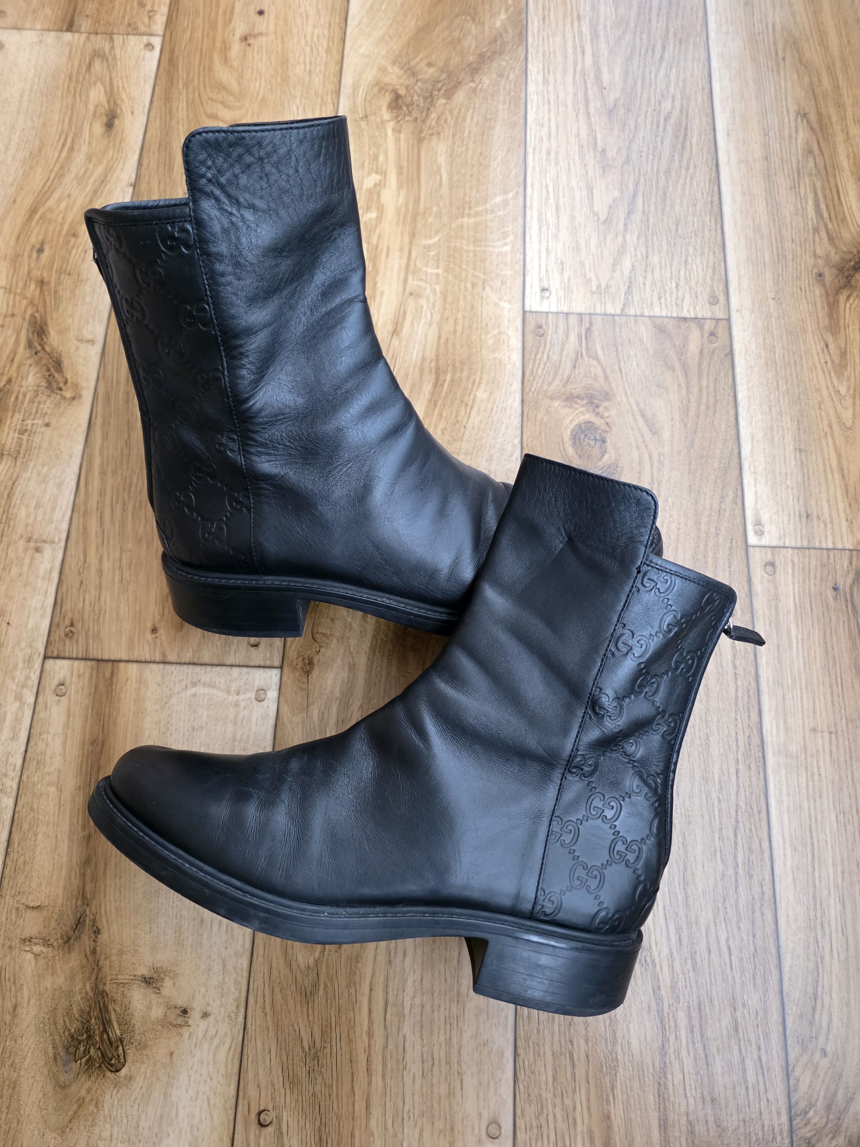 Gucci × Vintage Gucci GG Signature Leather Boots Size US 11 / IT 41 - 7 Thumbnail