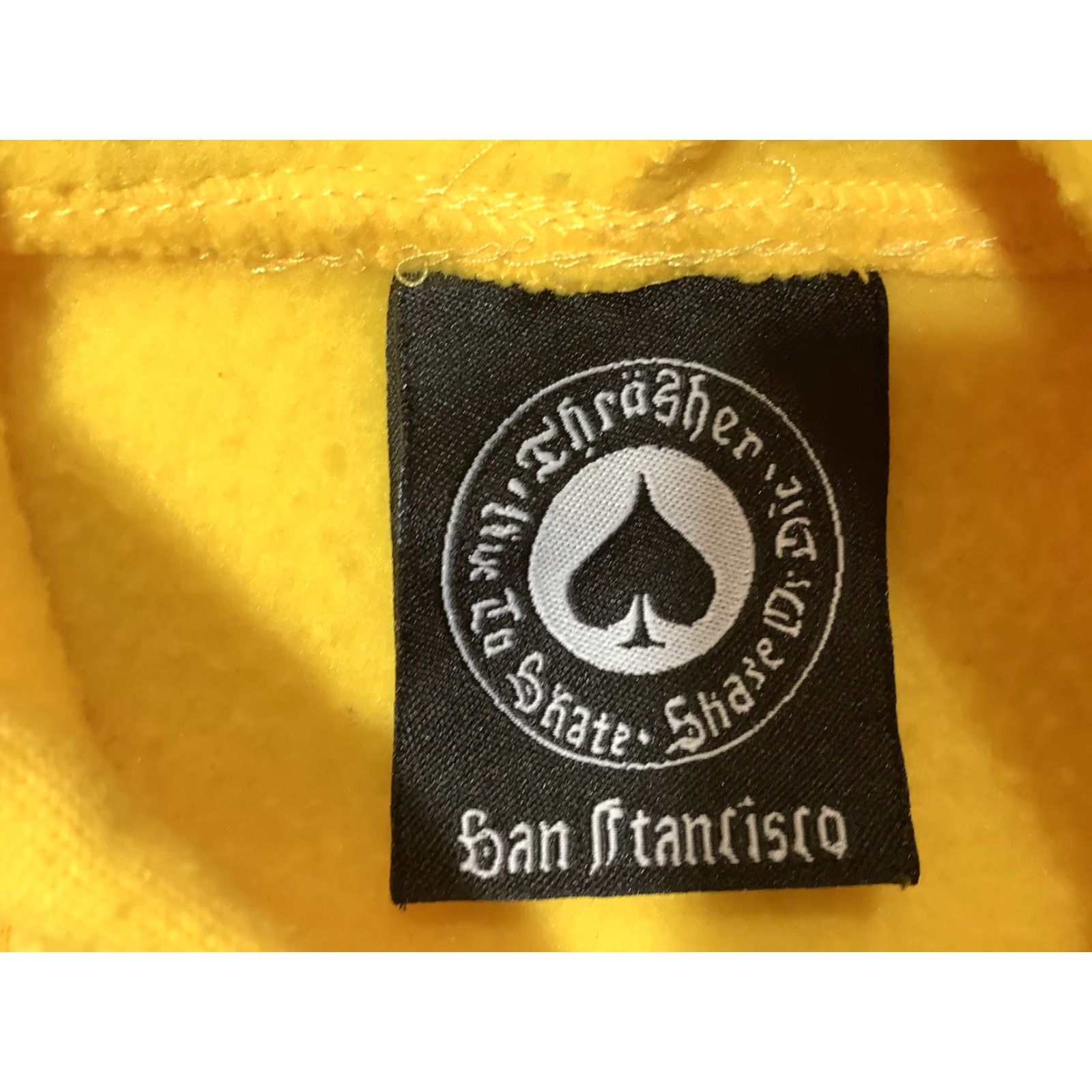 Thrasher Thrasher Hoodie Mens Medium Yellow Flame Logo Kangaroo Pocket Pullover Graphic Print Hooded Sweatshirt Size US M / EU 48-50 / 2 - 4 Thumbnail