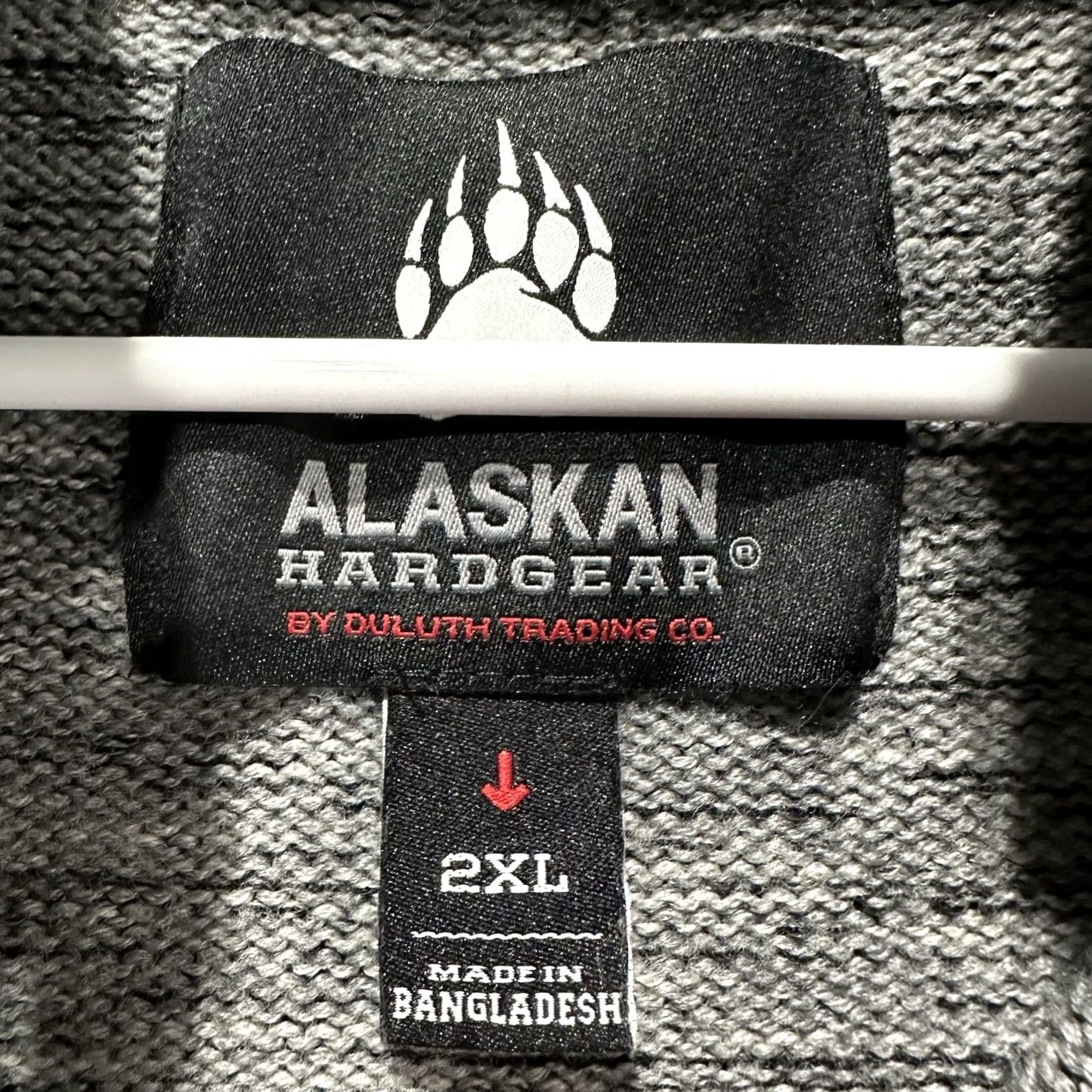 Vintage Alaskan Hardgear Sweater Mens L Heather Gray Wool 1/4 Zip EUC Pullover Logo Zipper 2XL? Size US L / EU 52-54 / 3 - 5 Thumbnail
