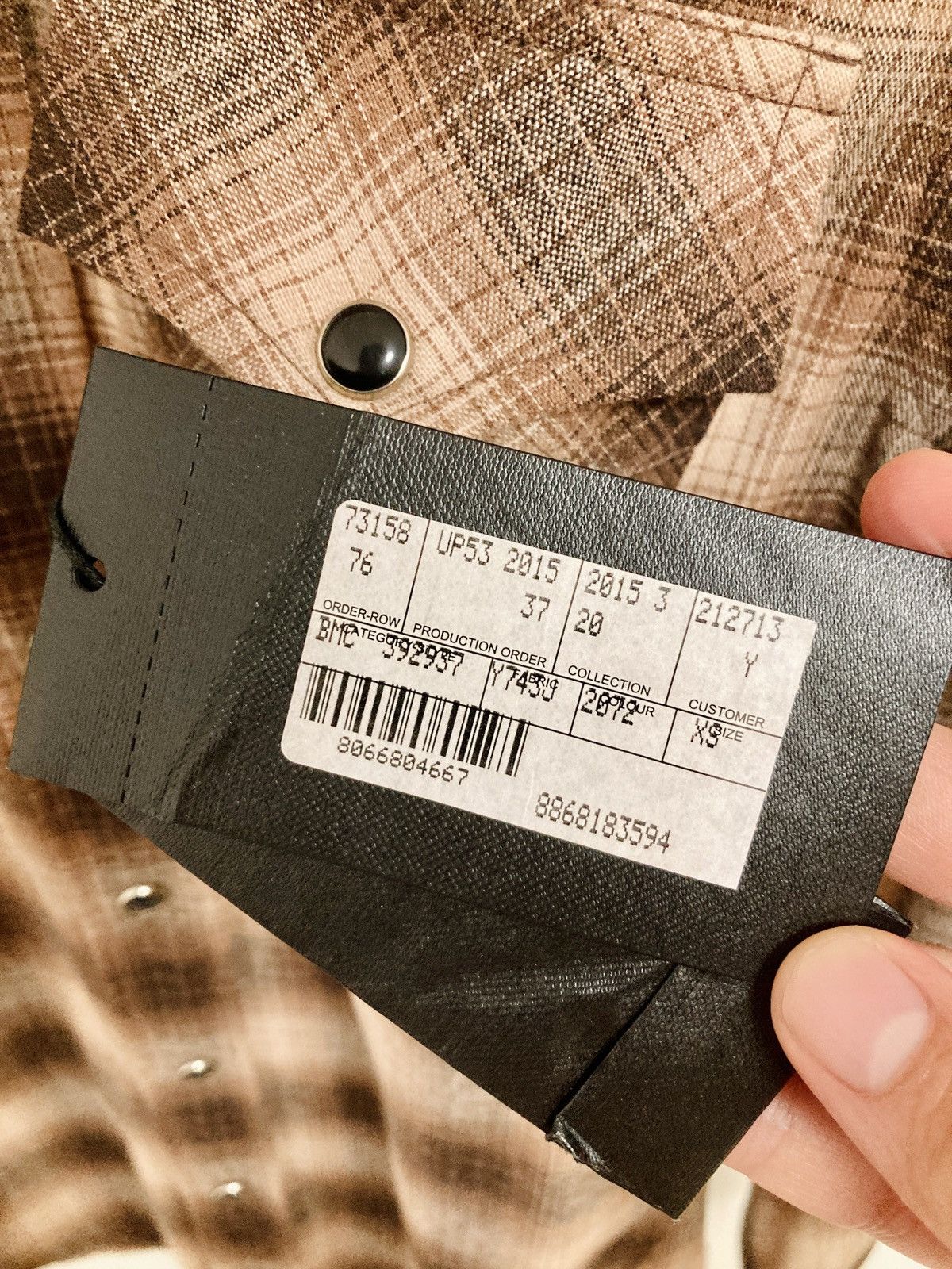 Saint Laurent Paris SAINT LAURENT PARIS BY HEDI SLIMANE 15AW WOOL WESTERN SHIRT Size US S / EU 44-46 / 1 - 5 Thumbnail