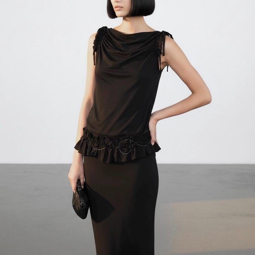 Cop Copine The Cop Copine Draped Top Size ONE SIZE - 2 Thumbnail