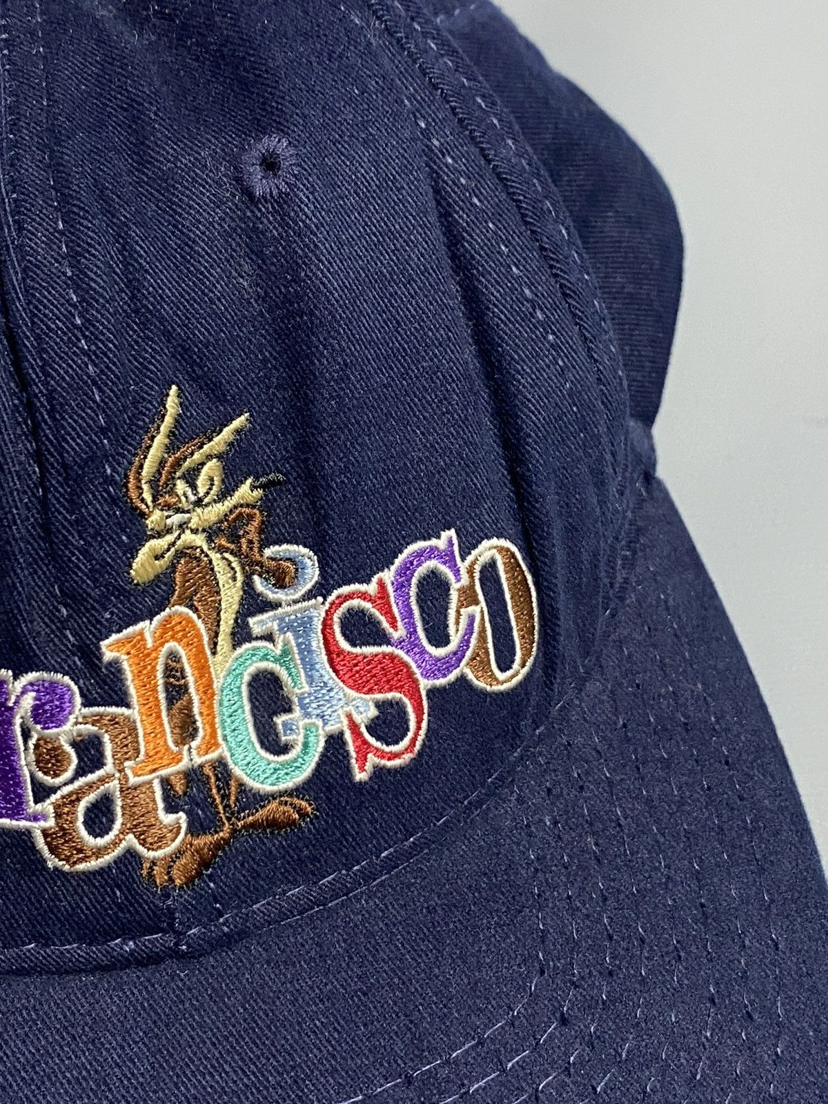 Vintage VTG 90s Looney Tunes San Francisco Hat Cap SnapBack Usa Blue Size ONE SIZE - 6 Thumbnail