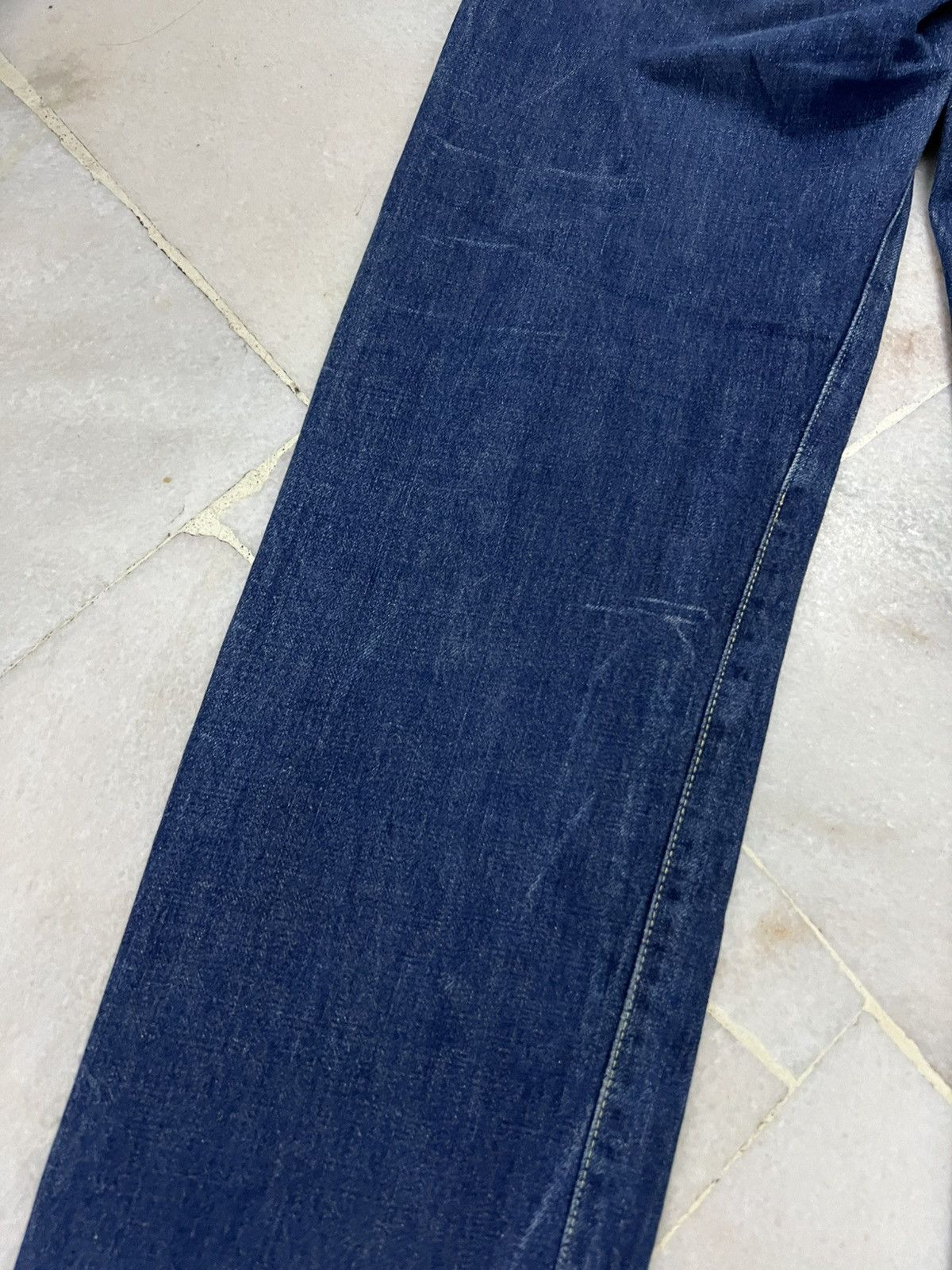 Japanese Brand 80’s H.R Market Blue Blue Japan Selvedge Jean Size US 31 - 16 Thumbnail