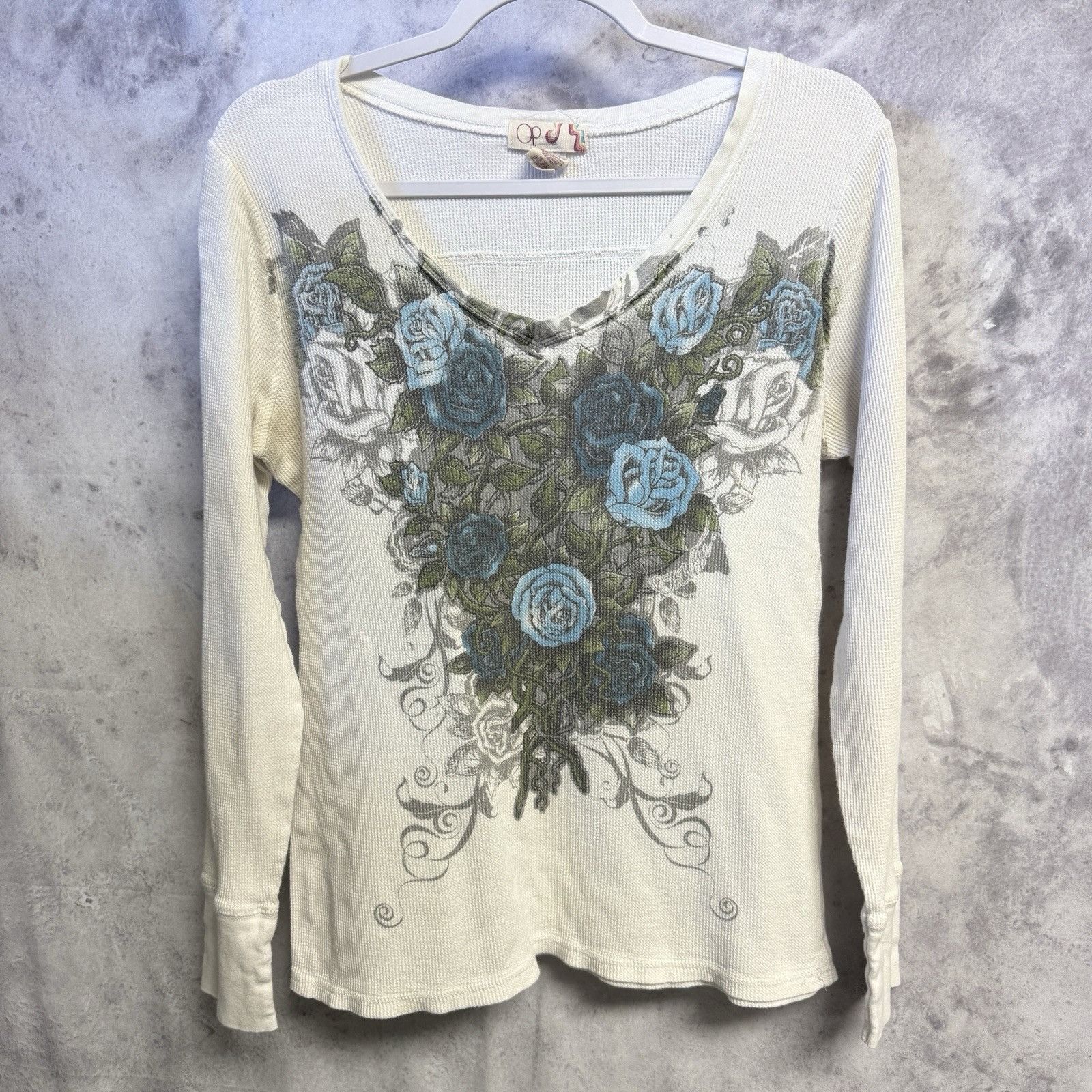 Ocean Pacific Vintage OP Ocean Pacific Thermal Long Sleeve Shirt Womens XX Size XXL / US 16-18 / IT 52-54 - 1 Thumbnail