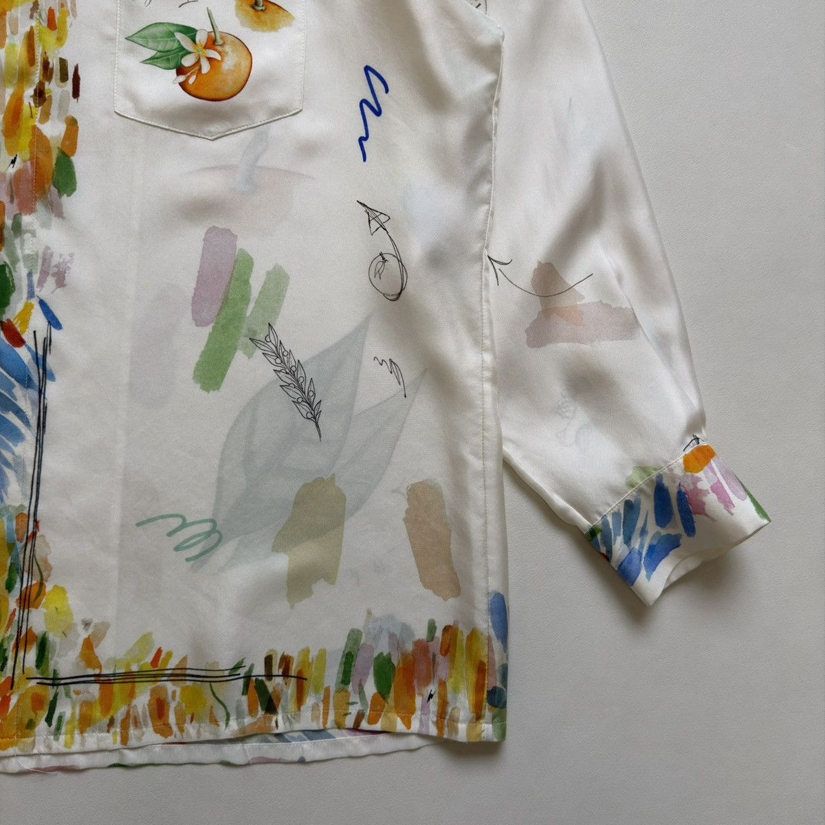 Casablanca Watercolour ‘Work In Progress’ Silk Shirt Size US M / EU 48-50 / 2 - 12 Thumbnail