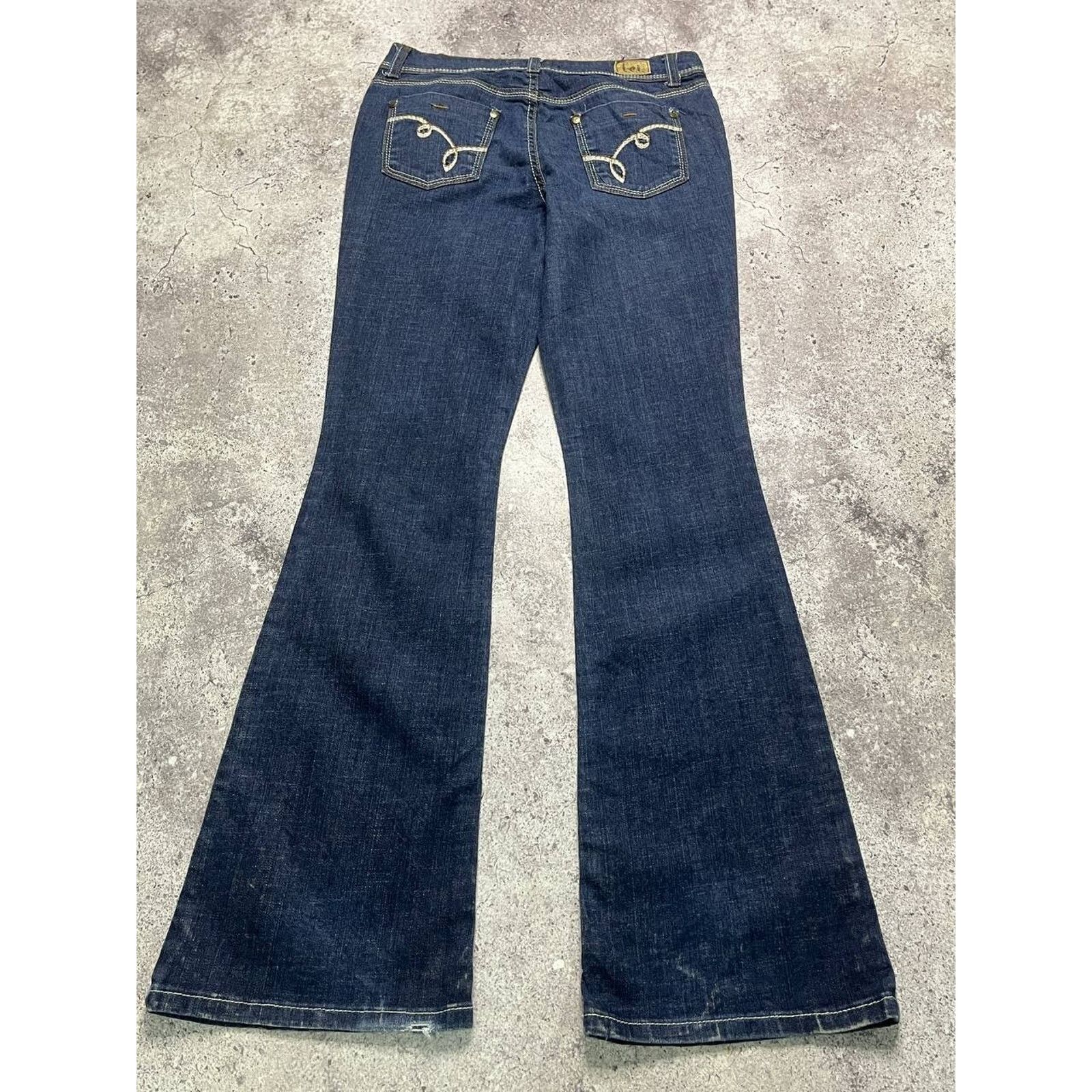 Japanese Brand LEI Sophia Jeans Low Rise Bootcut Dark Wash Sz 29 Y2K Style Size 29" - 2 Thumbnail