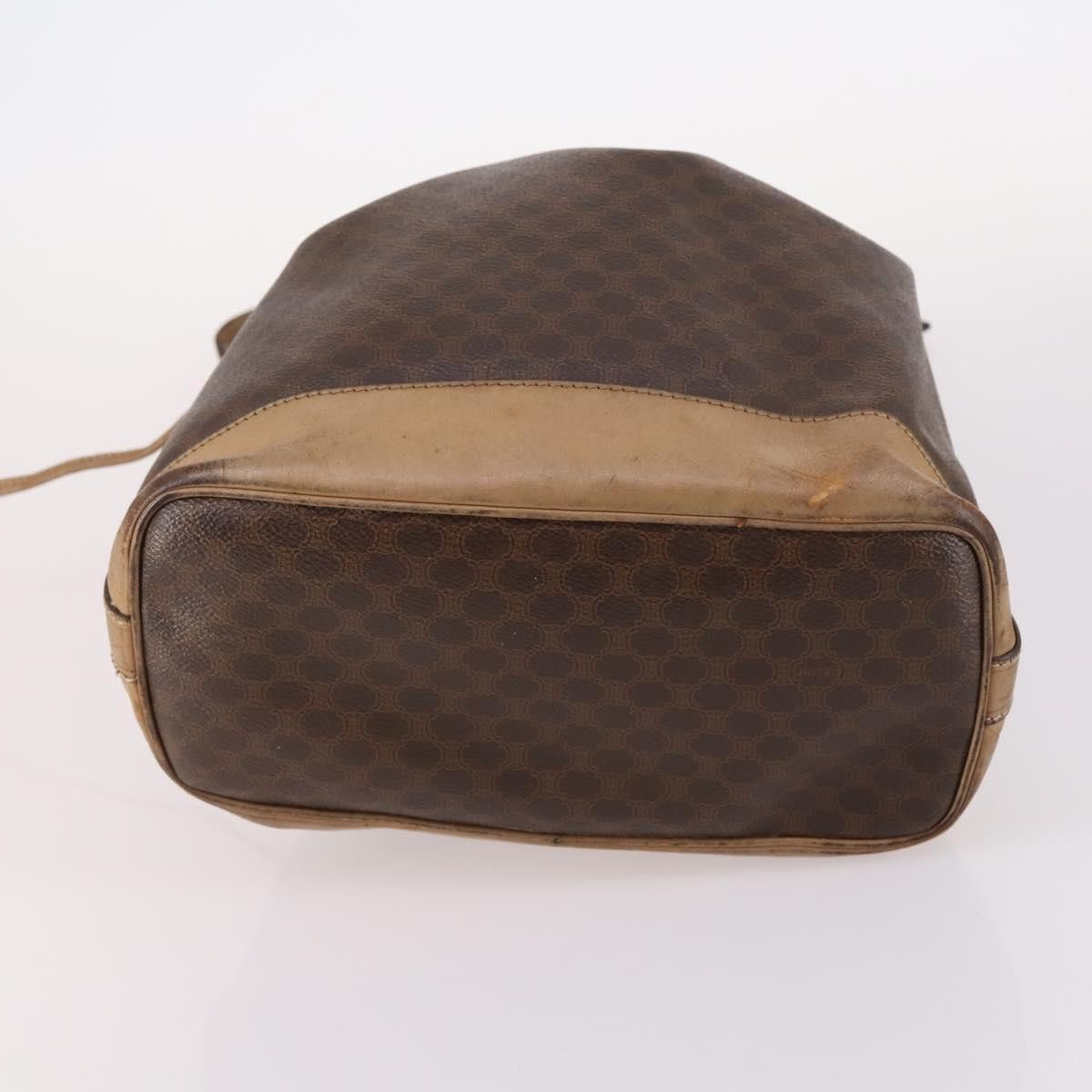 Celine CELINE Macadam Canvas Shoulder Bag Pvc Leather Brown Size ONE SIZE - 9 Thumbnail