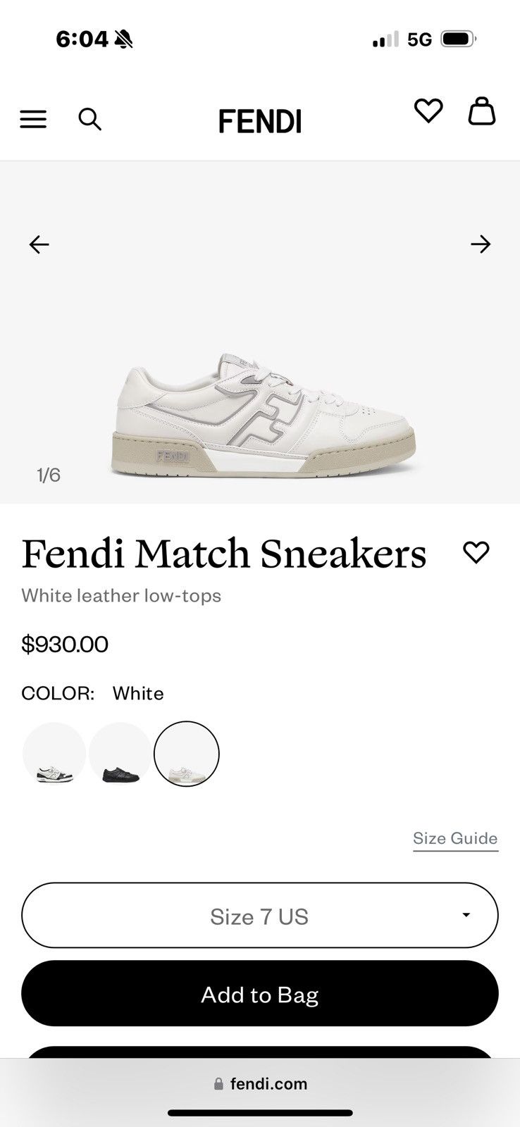 Fendi Fendi Match Sneaker Size US 7 / EU 40 - 7 Thumbnail