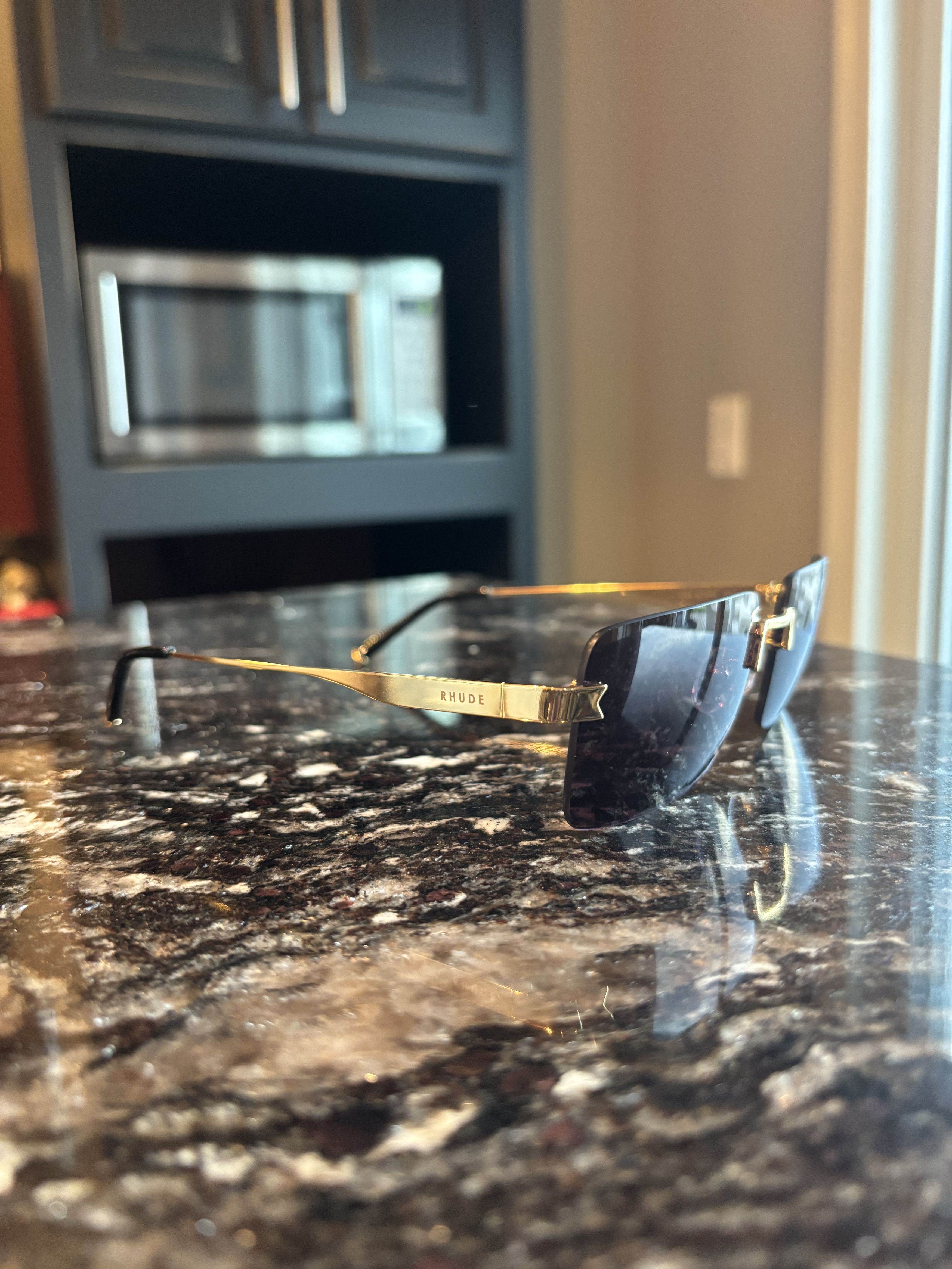 Rhude Rhude new money frames sunglasses Gold Size ONE SIZE - 3 Thumbnail