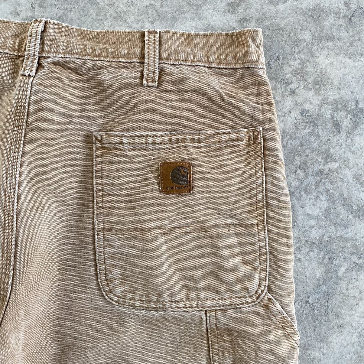Carhartt Vintage Carhartt Blanket Lined Faded Tan Carpenter Pants Size US 34 / EU 50 - 21 Thumbnail