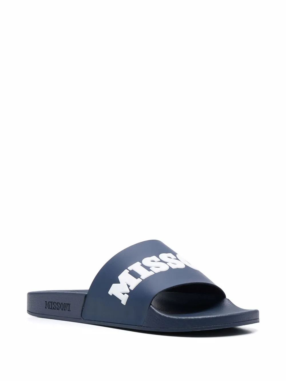 Missoni o1y0225 Logo Slippers in Navy Blue Size US 7 / EU 40 - 3 Thumbnail