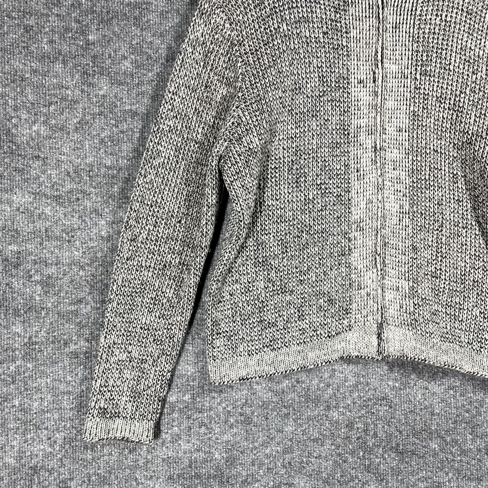 JCPenney VINTAGE Penneys Salt & Pepper Knit Sweater Cardigan Rockabilly Size M Gray 1950s Mens Size M / US 6-8 / IT 42-44 - 4 Thumbnail