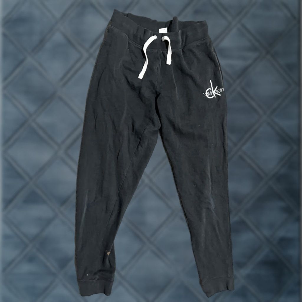 Calvin Klein Calvin Klein Performance Black Sweatpants Women's Small Logo Joggers CK Logo Cotton/Polyester Activewear 90s/Vintage Style Women S Size 28" / US 6 / IT 42 - 1 Thumbnail