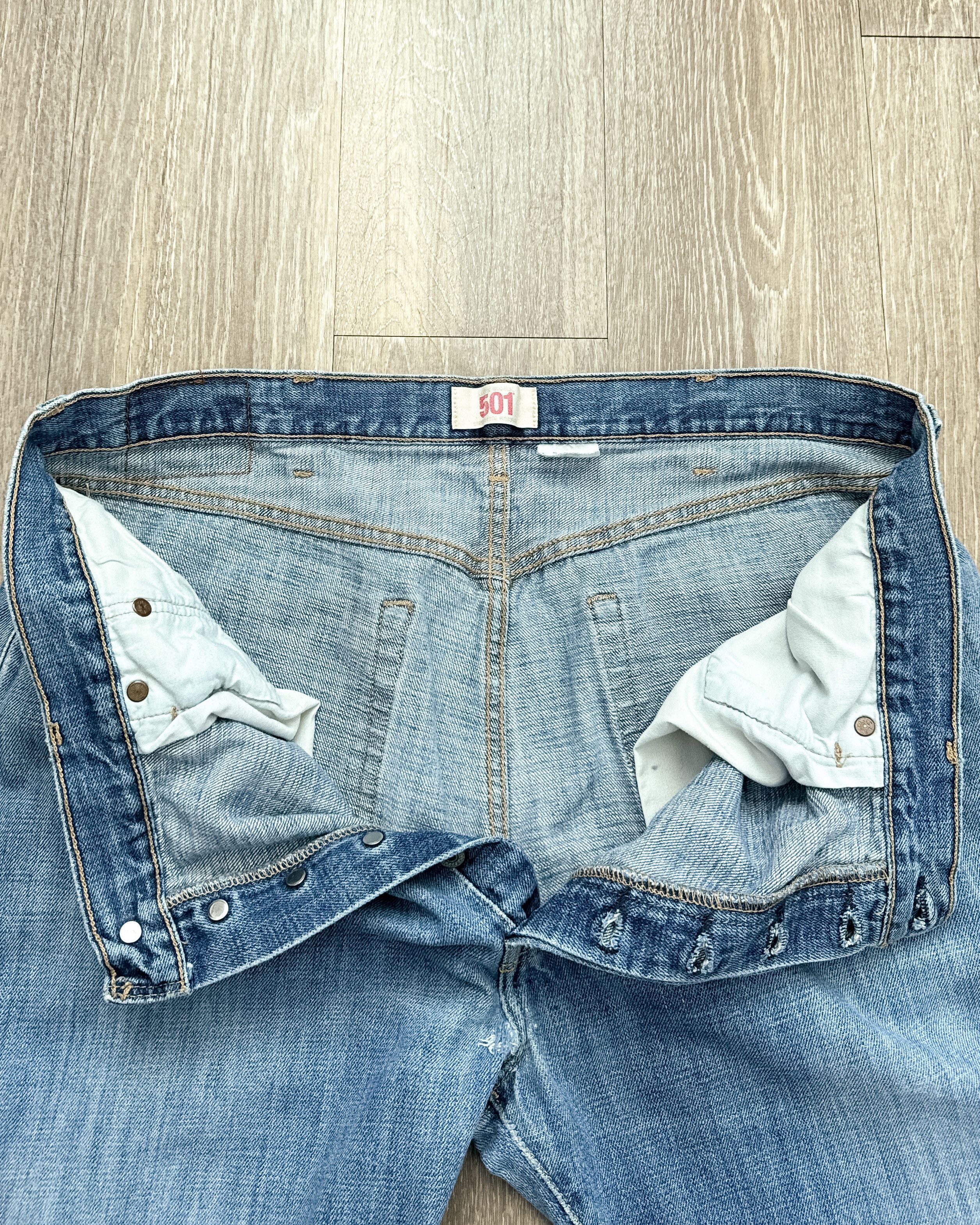Levi's Vintage 2000s Levi's 501 Jeans Faded Distressed Men's 38 Size US 38 / EU 54 - 2 Thumbnail