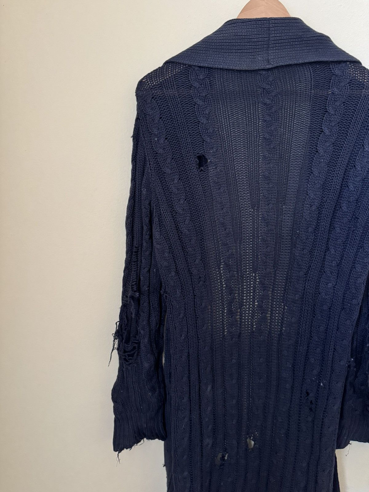 Loro Piana Loro Piana 100% Vicuna Cardigan Sweater Knit Navy Blue 40 Size US XXS / EU 40 - 12 Thumbnail