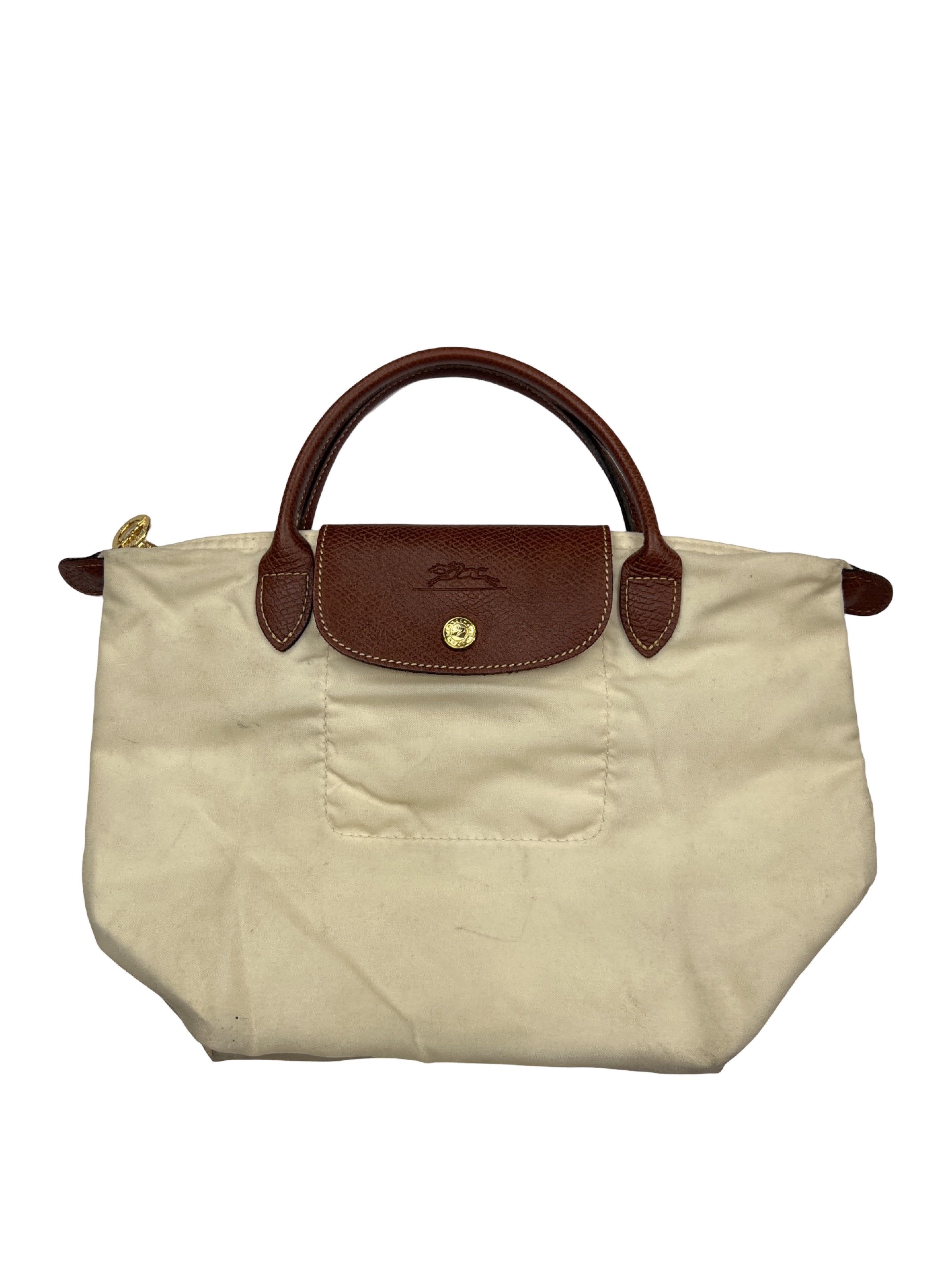 Longchamp Vintage Longchamp Le Pliage Type S Beige Small Bag | Grailed