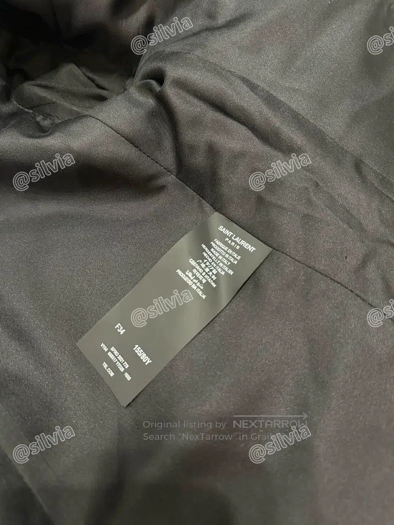 Saint Laurent Paris Saint Laurent Paris Wool Coat i Size XXS / US 00 / IT 34 - 6 Thumbnail