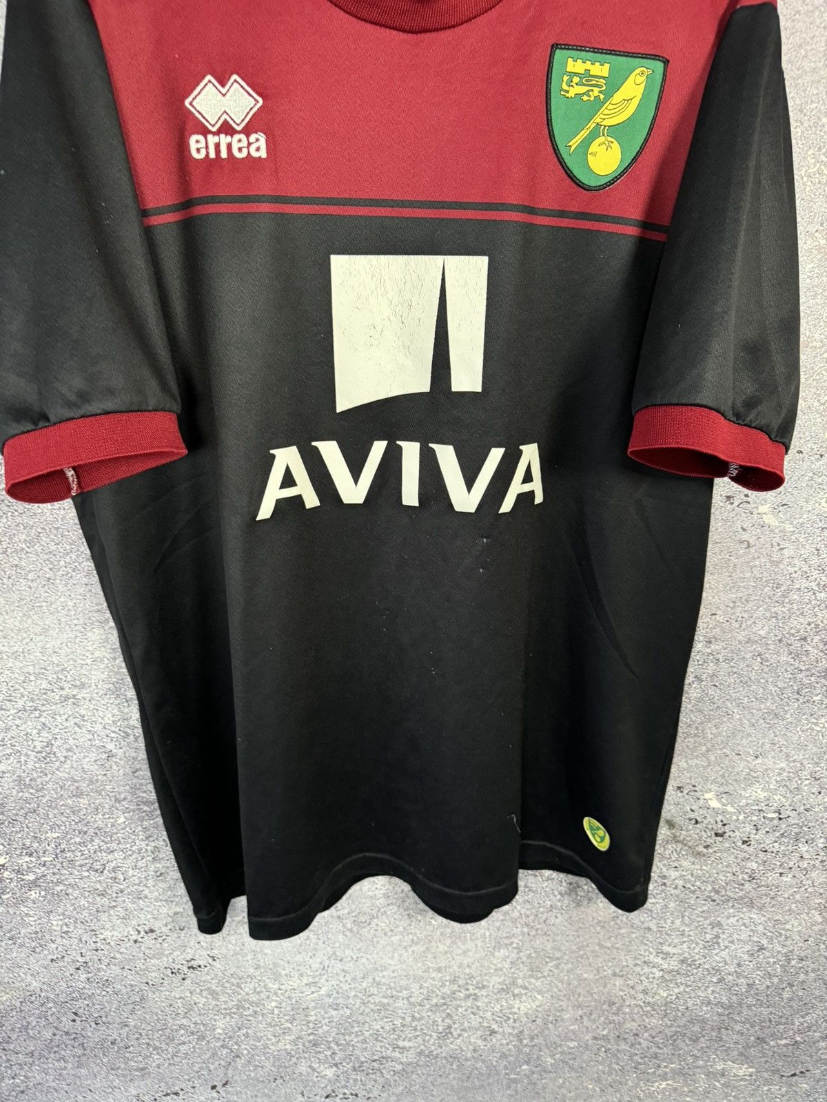 Errea × Vintage Vintage Norwich City 2014/15 Errea Jersey blokcore Size US XL / EU 56 / 4 - 4 Thumbnail