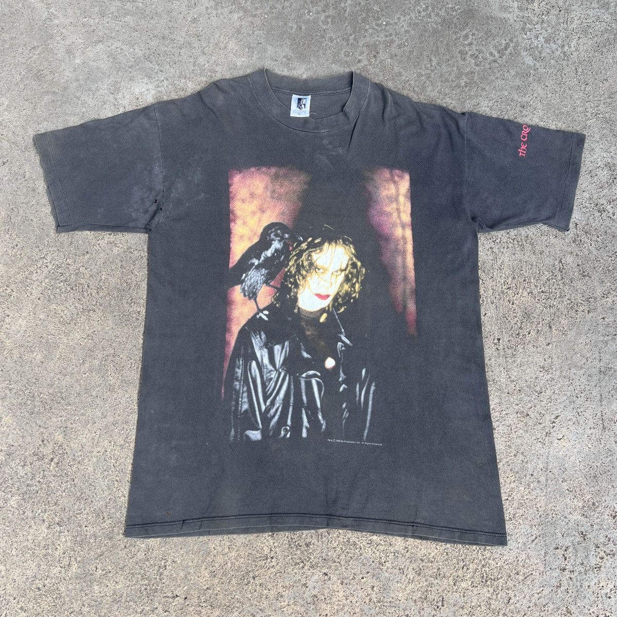 Expert Horror Vintage 90s The Crow Brandon Lee Movie Tee XL Faded Thrashed Size US XL / EU 56 / 4 - 3 Thumbnail