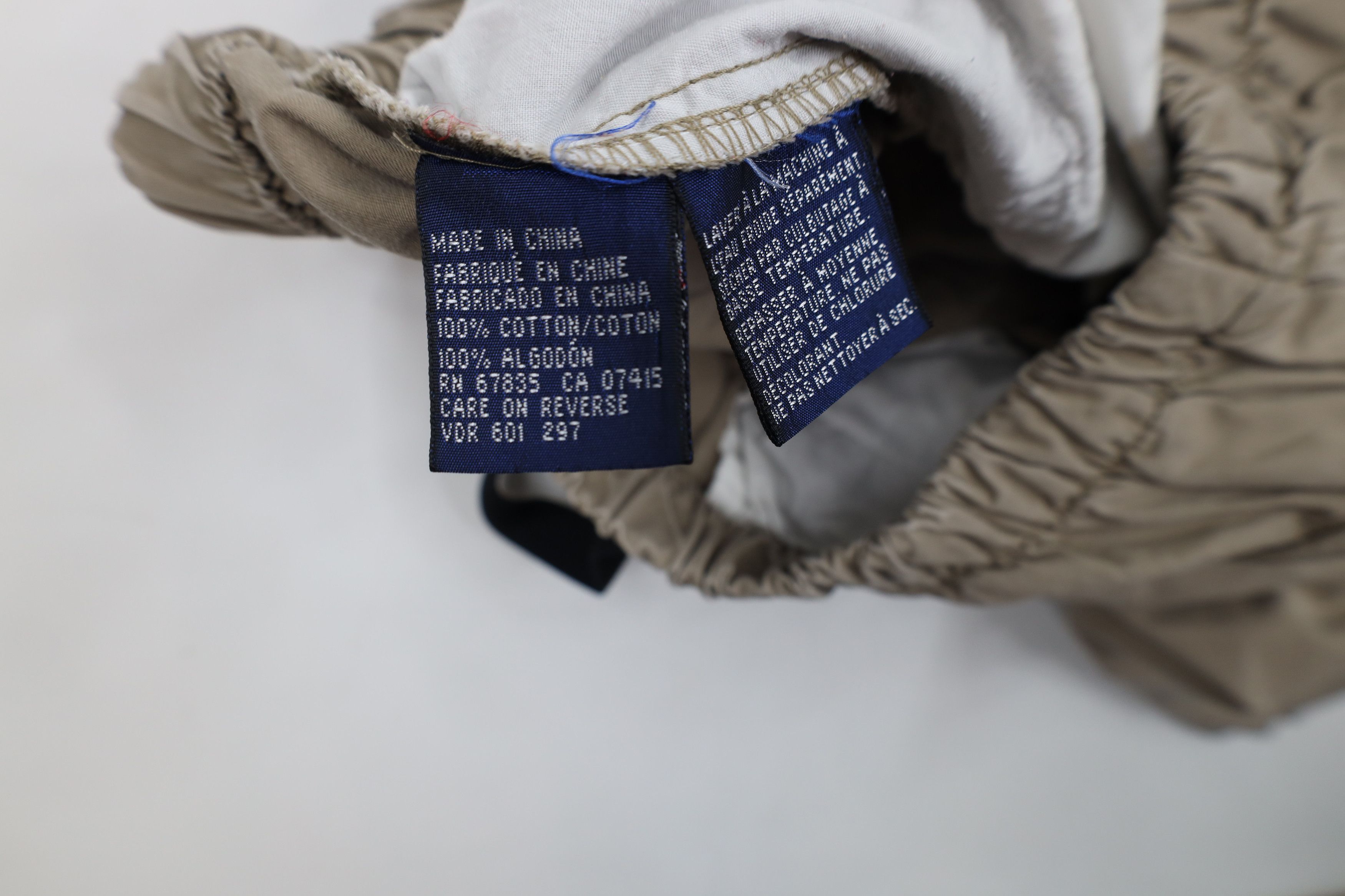 Nautica × Vintage Vintage 90s Nautica Spell Out Belted Mesh Cargo Shorts Beige Size US 34 / EU 50 - 11 Thumbnail