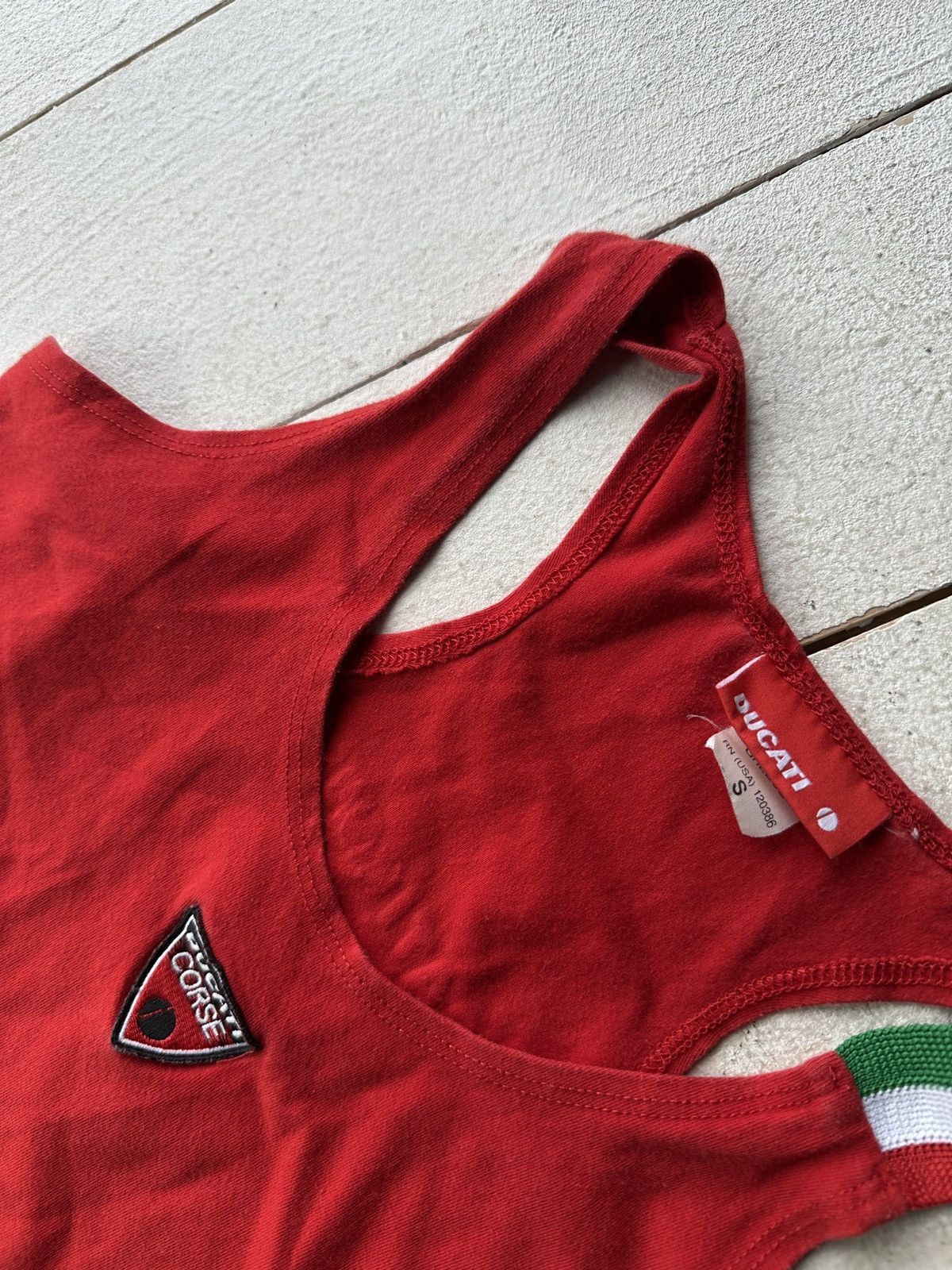 Ducati RARE 🚨 RED DUCATI BIG LOGO TANK TOP WOMEN MOTO SPORT RACING Size S / US 4 / IT 40 - 7 Thumbnail