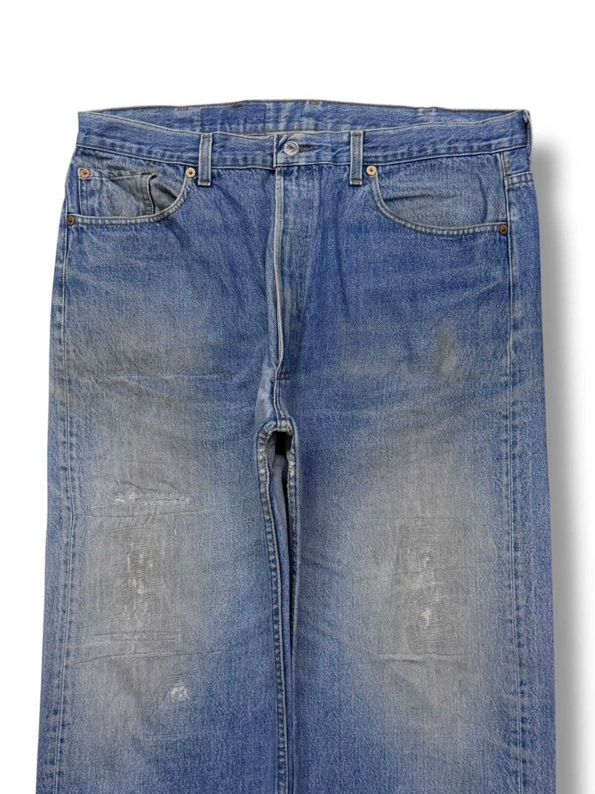 Levi's Vintage 90s Levis 501 Made in USA 555 Classic Straight Denim Size US 37 - 4 Thumbnail