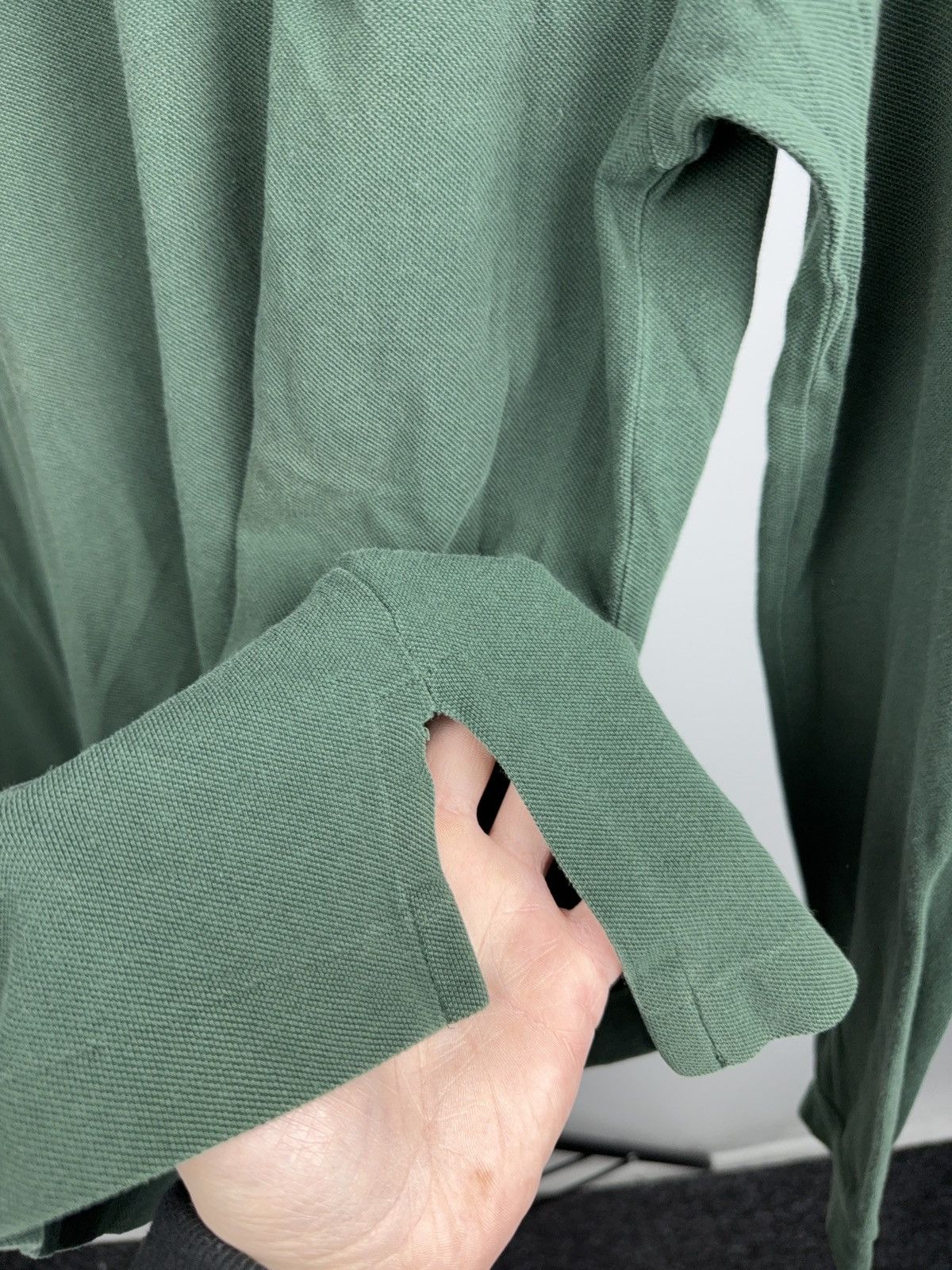 Polo Ralph Lauren 90s Vintage Polo Ralph Lauren Green Long Sleeve Polo Shirt Size US M / EU 48-50 / 2 - 10 Thumbnail