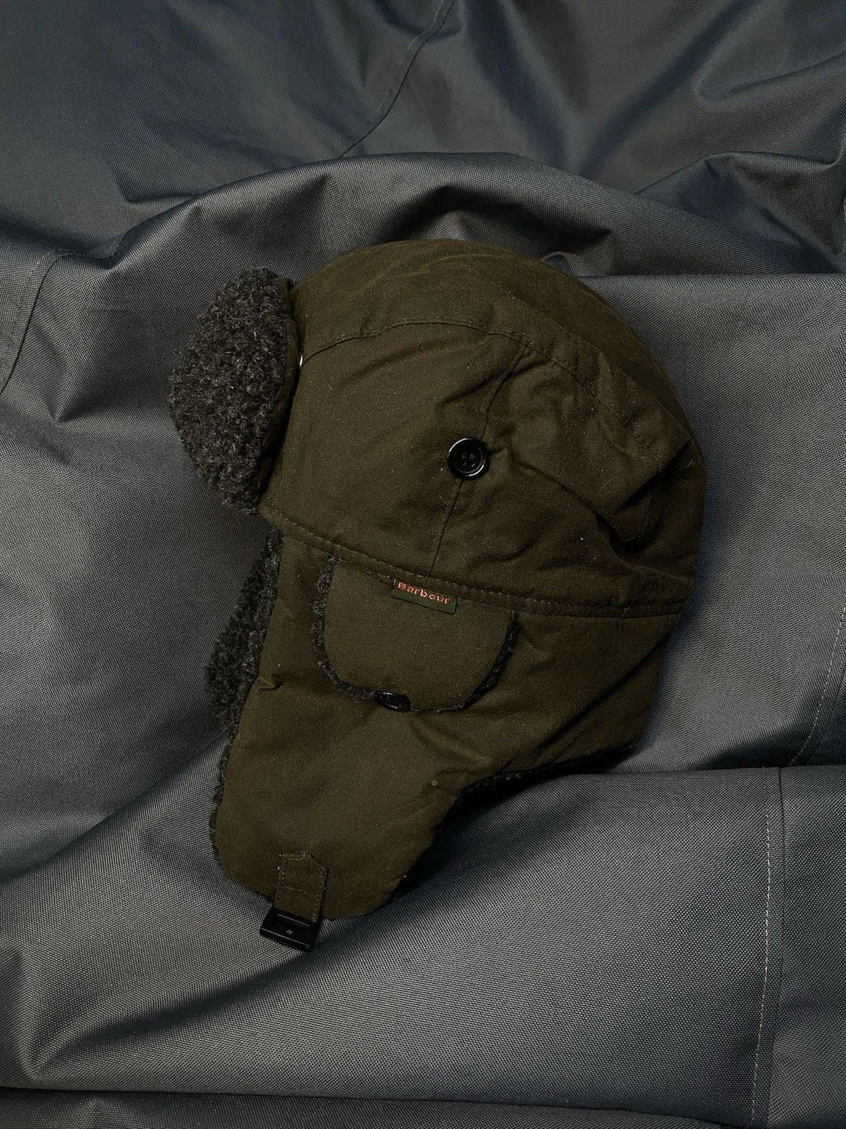 Barbour Barbour Mens Morar Wax Cotton Trapper Hat Olive Green Winter Size ONE SIZE - 1 Thumbnail