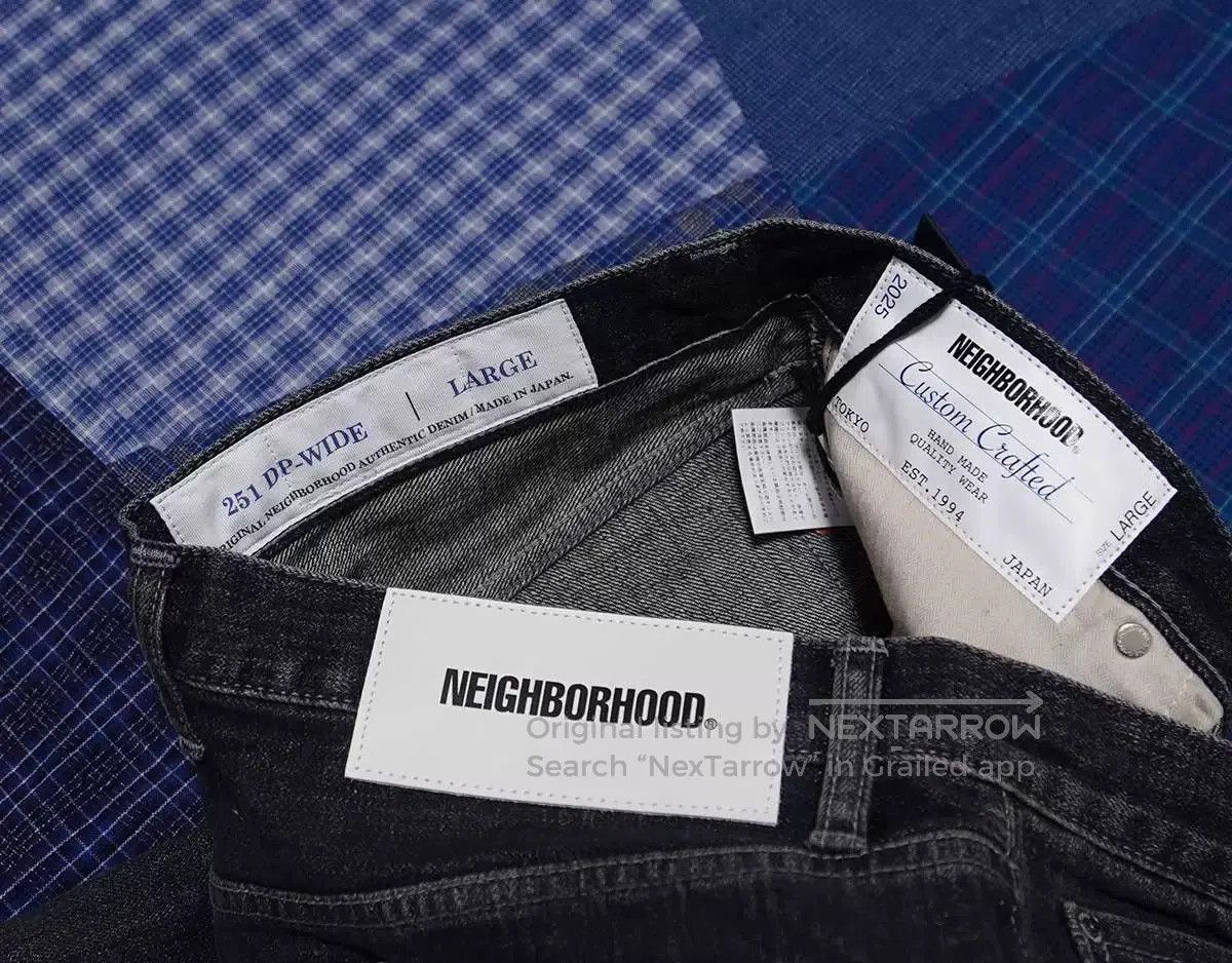 Neighborhood neighborhood washed denim wide pants. Size US 44 / EU 60 - 3 Thumbnail