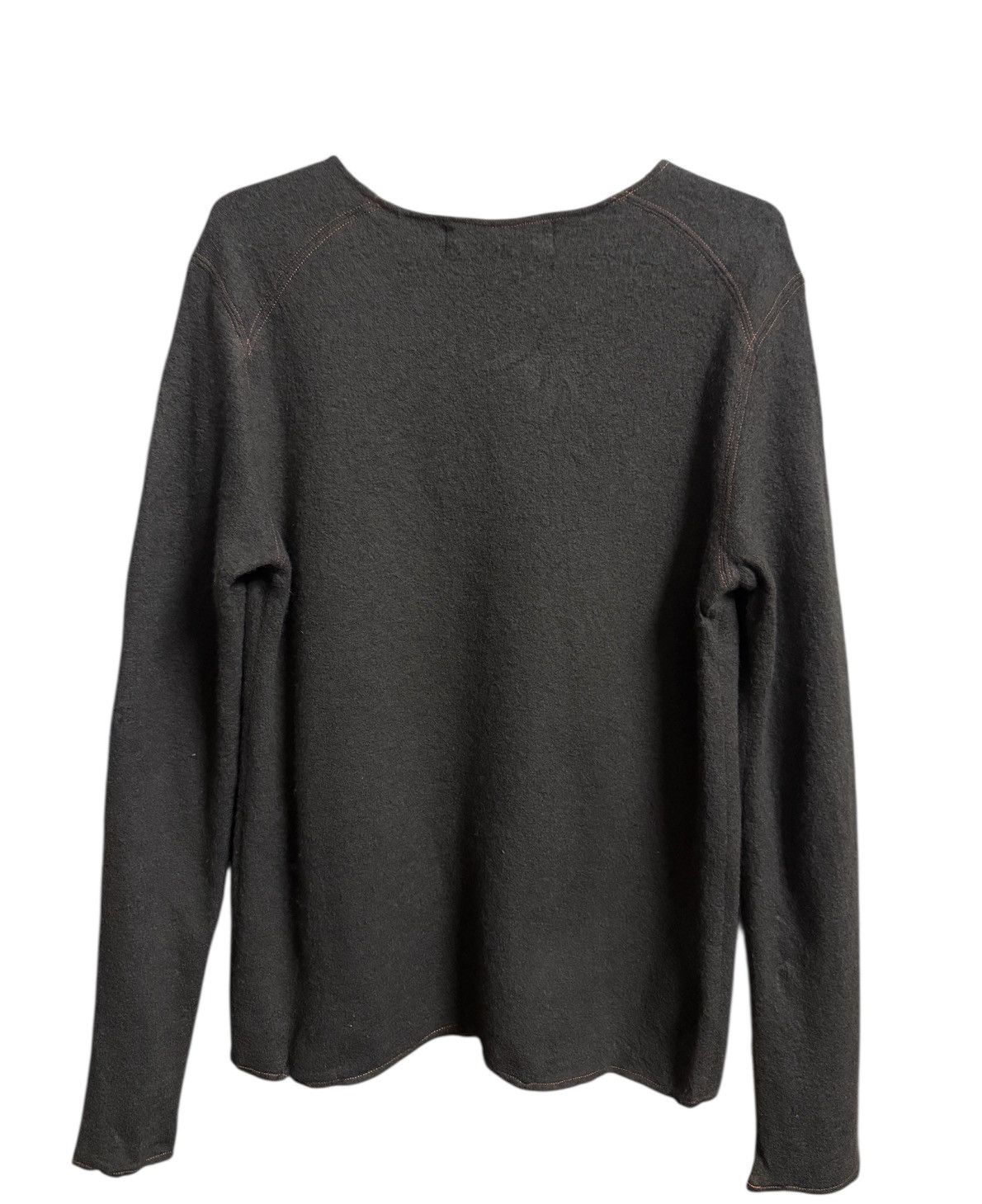 Yohji Yamamoto INED HOMME Wool Rib Knit Brown Size US M / EU 48-50 / 2 - 4 Thumbnail