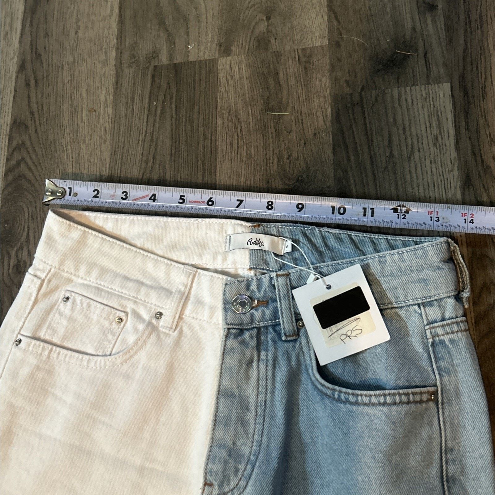 Other Adika Size Small Women’s Two Toned White & Denim Jeans New Size 26" / US 2 / IT 38 - 8 Thumbnail