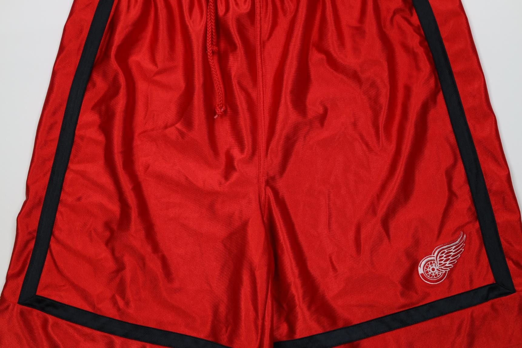 Vintage Vintage 90s Polyester Dazzle Detroit Red Wings Hockey Shorts Size US 36 / EU 52 - 3 Thumbnail