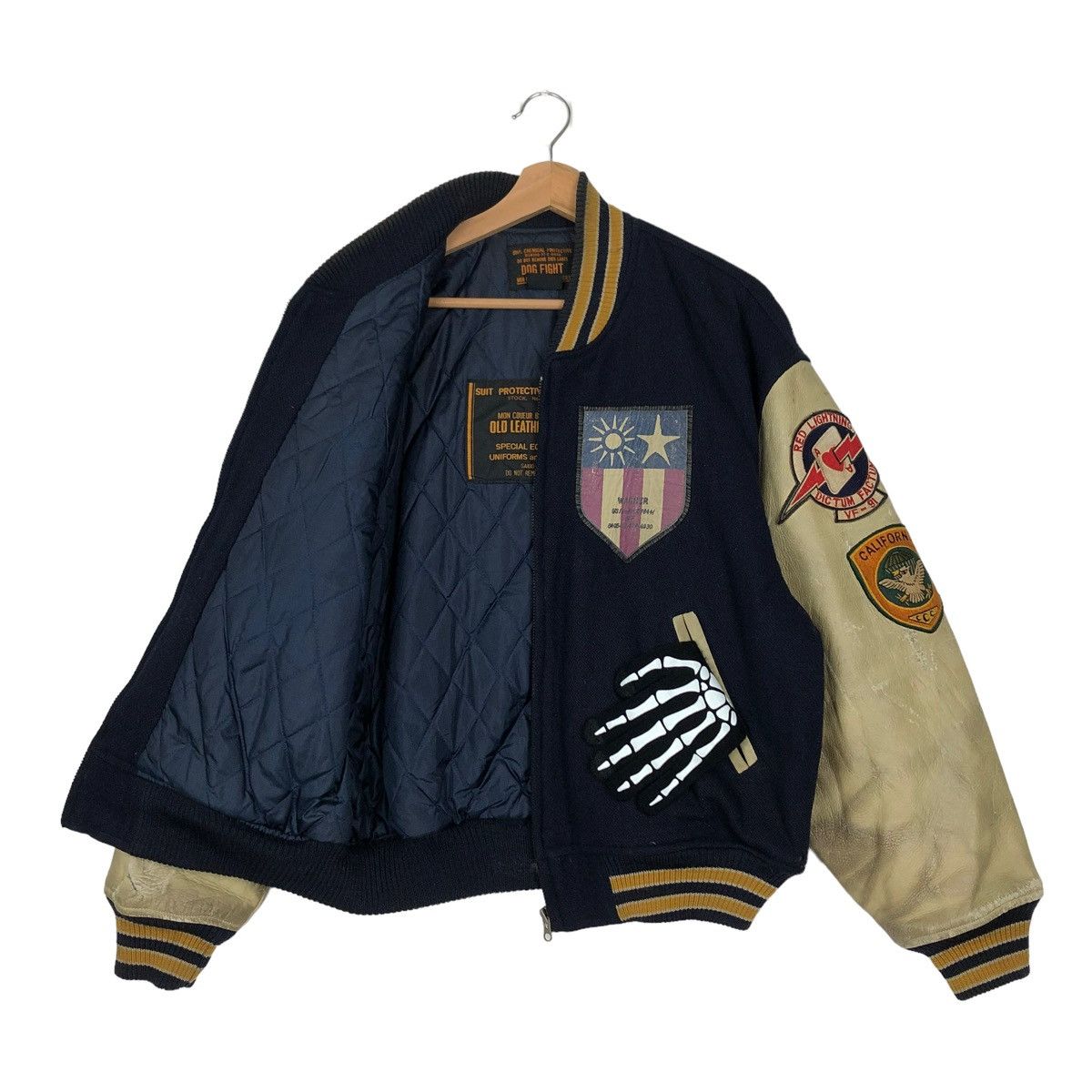 Toyo Enterprises 🔥80s VARSITY JACKET SPECIAL UNIFORM LEATHER TOYO ENTERPRISE Size US M / EU 48-50 / 2 - 8 Thumbnail