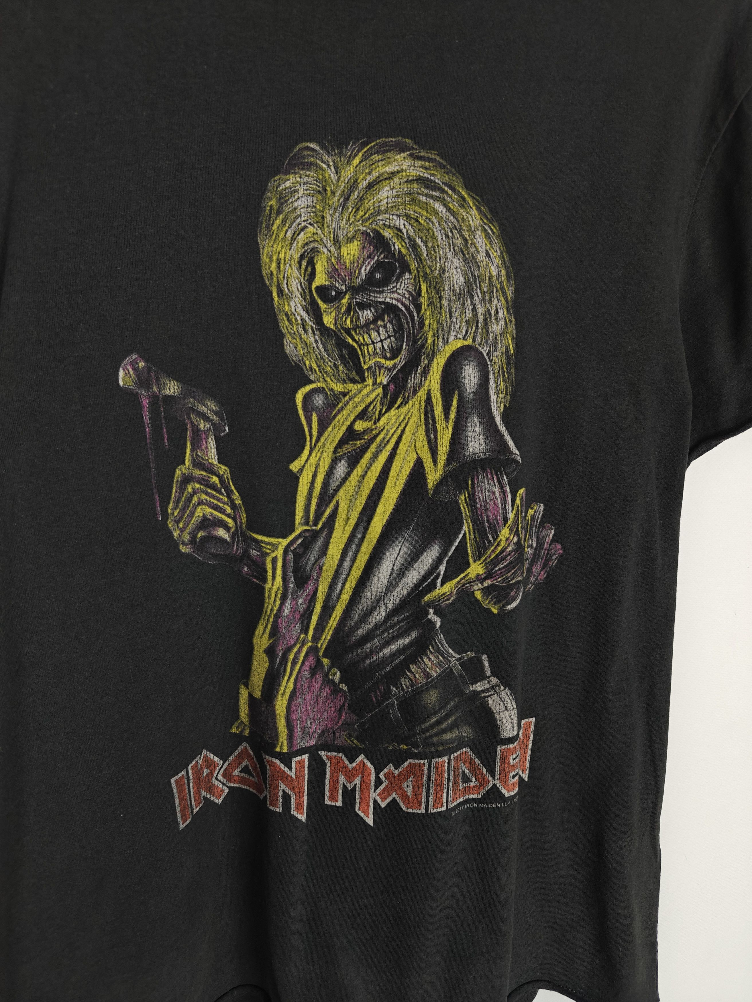 Iron Maiden Amplified Iron Maiden T-Shirt 2017 Tee Gray size L Size US L / EU 52-54 / 3 - 5 Thumbnail