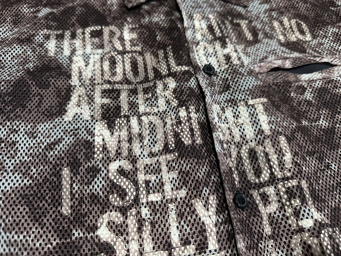 14th Addiction × If Six Was Nine × Japanese Brand 🔥Sick Y2K Badger Double Layer Mesh Poem Shirt Goth Punk Size US M / EU 48-50 / 2 - 6 Thumbnail
