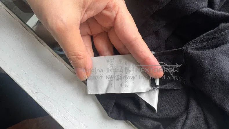 Rick Owens Rick Owens Black Patchwork Long Sleeve T-Shirt Size US S / EU 44-46 / 1 - 9 Thumbnail