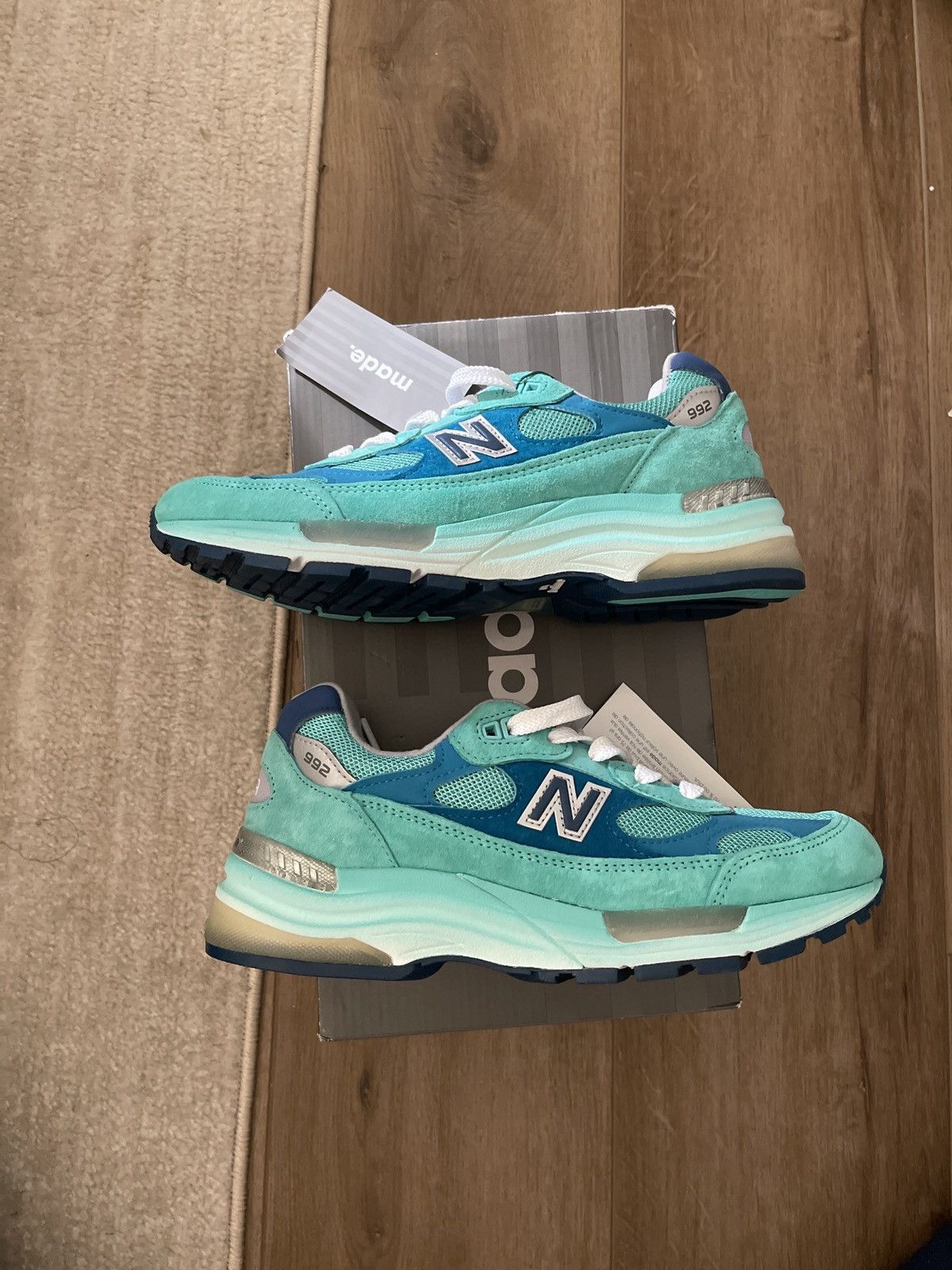image of New Balance 992 Miusa Blue Lagoon Shoes, Women's (Size 7)