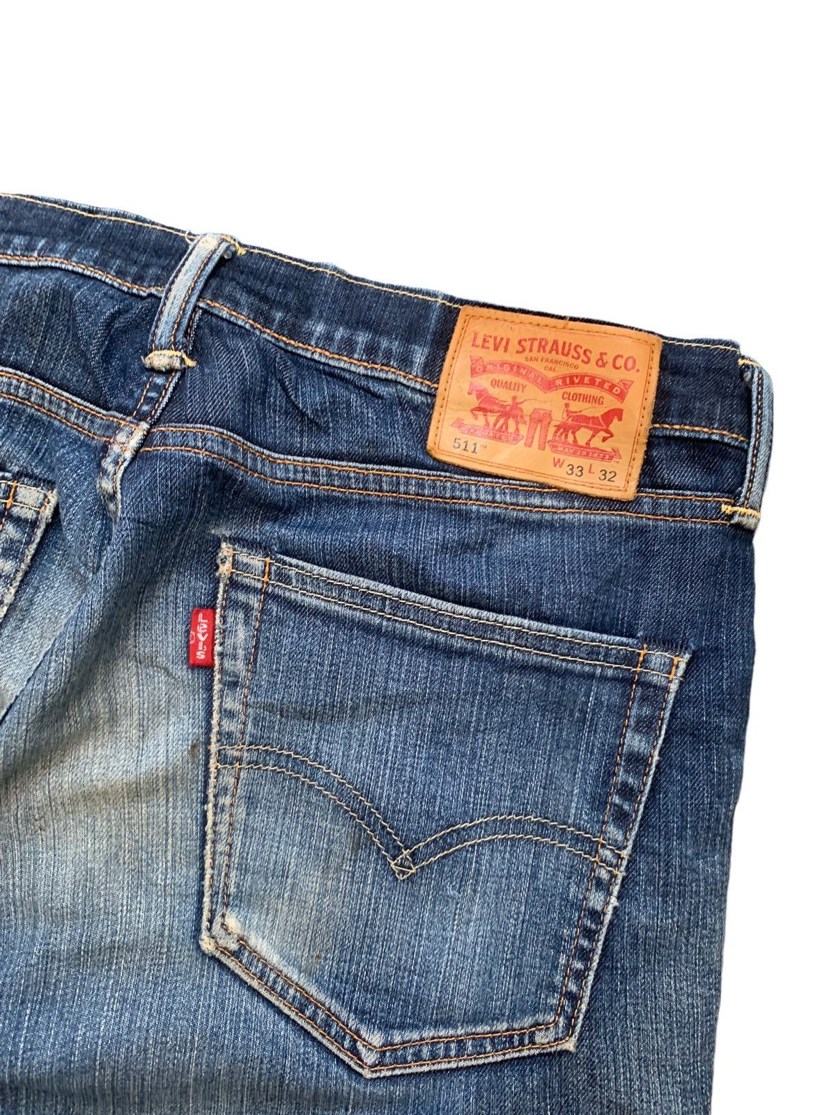 Levi's Levis 511 Distress Denim Pants (AB20) Size US 33 - 10 Thumbnail