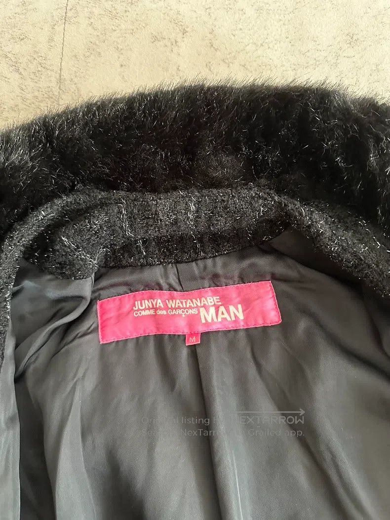 Junya Watanabe Junya Watanabe Faux Fur Trimmed Tweed Coat Size M / US 6-8 / IT 42-44 - 7 Thumbnail
