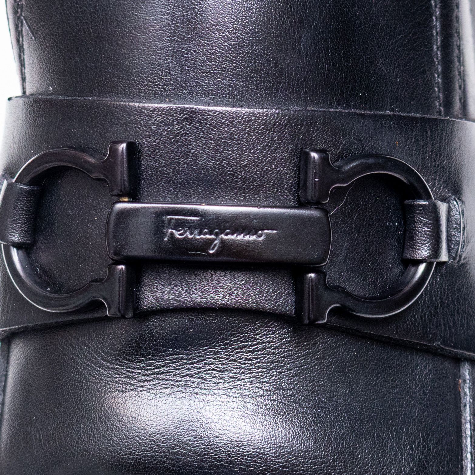 Salvatore Ferragamo Salvatore Ferragamo Men’s Black Leather Gancio Bit Loafers Size US 11 / EU 44 - 13 Thumbnail