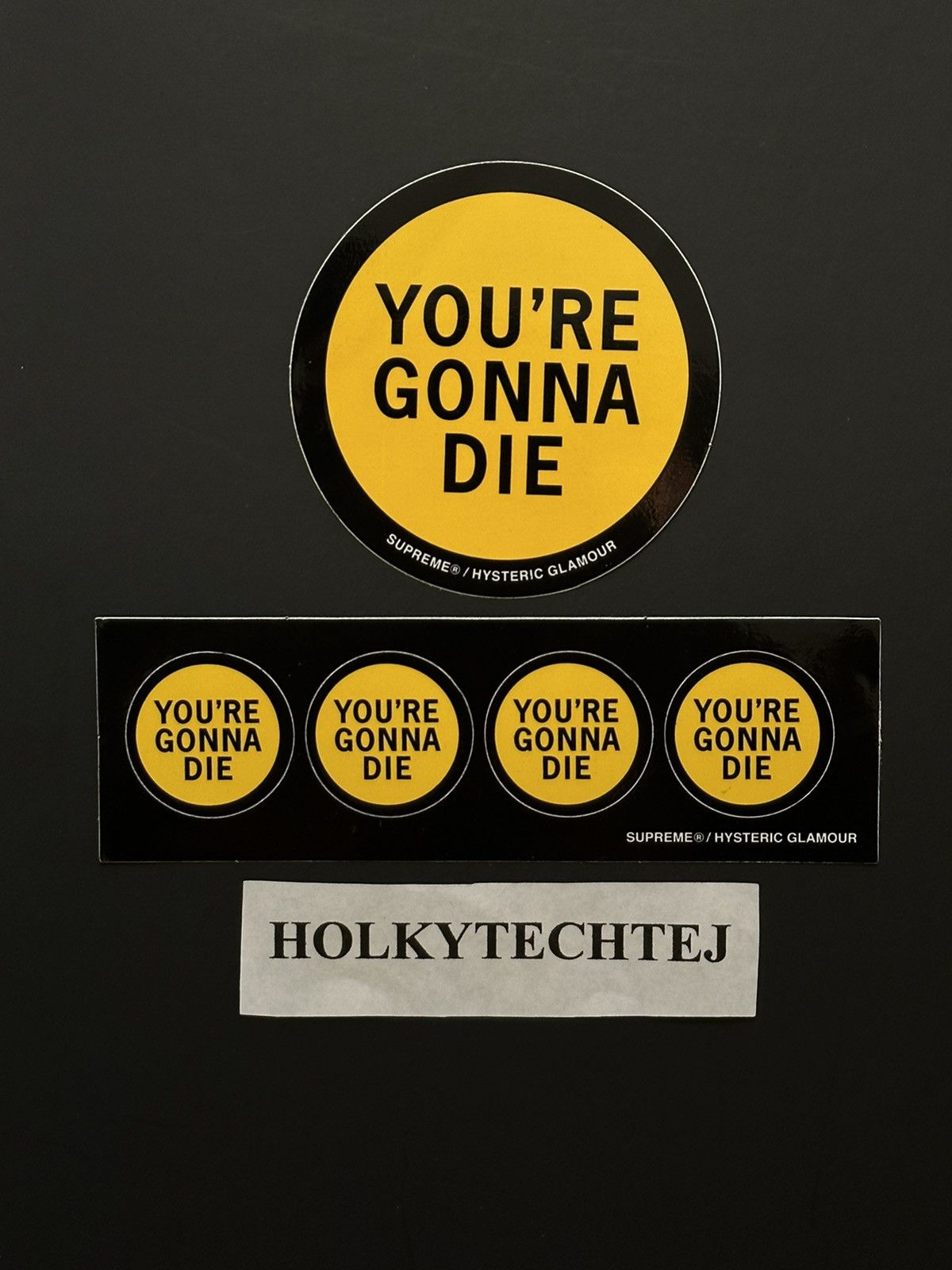 Supreme Supreme You’re Gonna Die Sticker Set Size ONE SIZE - 1 Preview