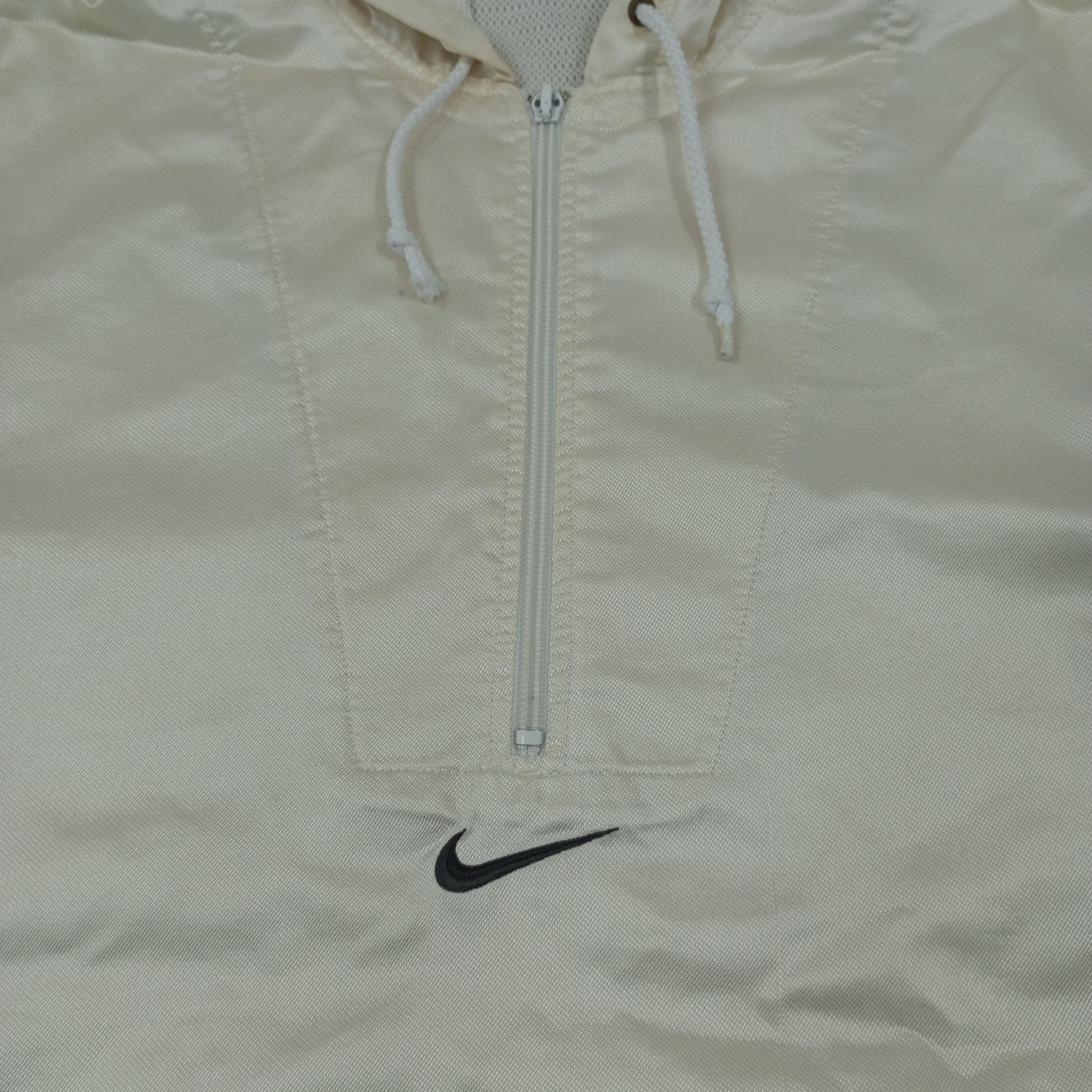 Nike × Vintage Nike Big Logo Design Half Zipper Windbreaker Jacket Size US XL / EU 56 / 4 - 4 Thumbnail