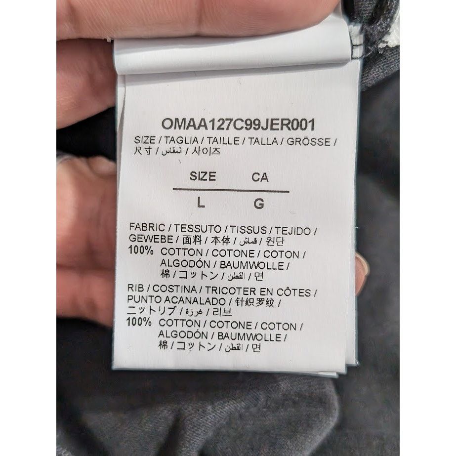 Off-White o1rshd1 Hand Off Tripack S/S Tee in Black/White Size US L / EU 52-54 / 3 - 17 Thumbnail