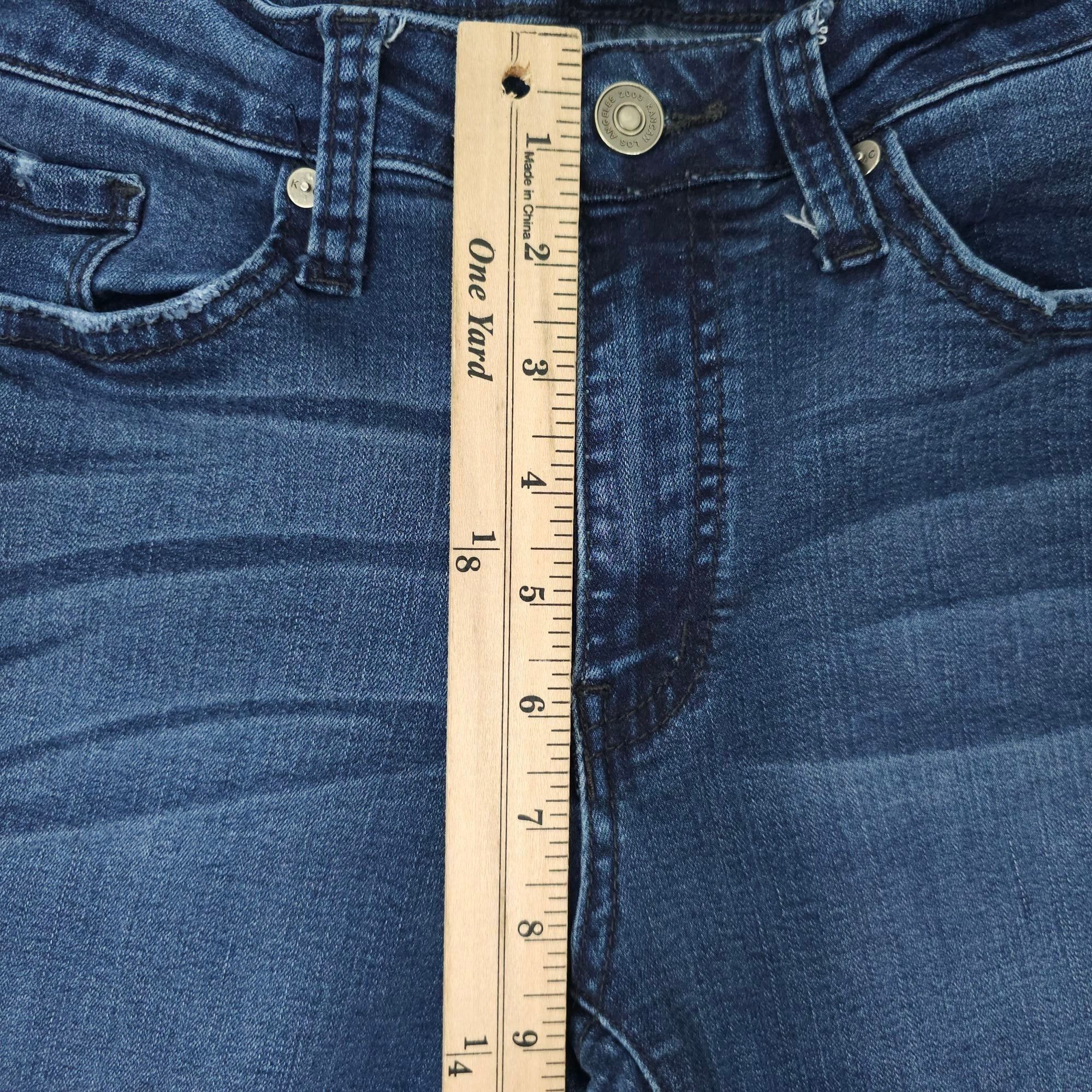 Kancan USA KanCan Mid Rise Skinny Jeans Womens Size 7/27 Stretch Dark W Size 27" / US 4 / IT 40 - 4 Thumbnail