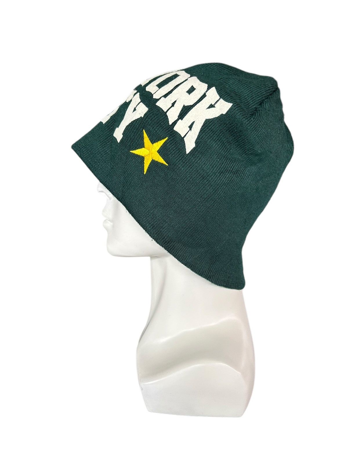 Japanese Brand × Kapital × Vintage New York City big Logo Big Beanie Hats Rare ☠️☠️ Size ONE SIZE - 5 Thumbnail