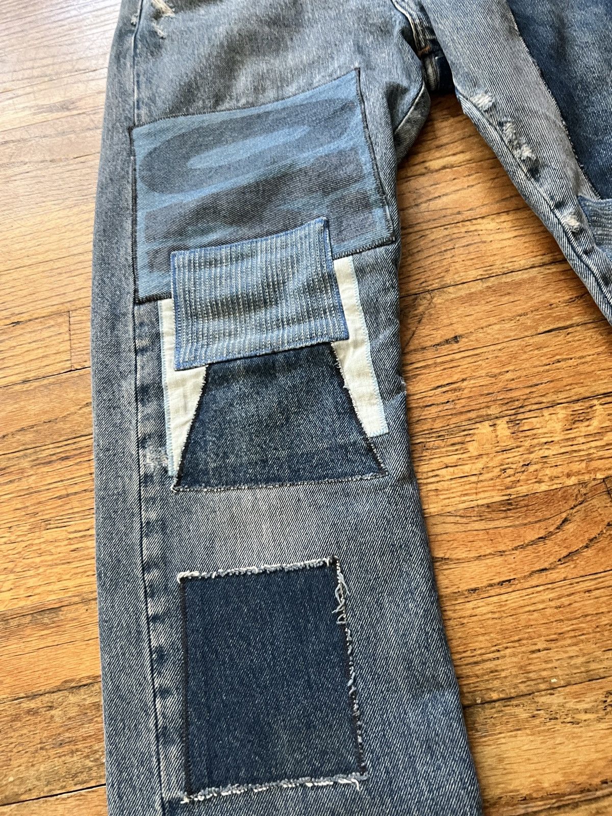 Levi's × Levi's Made & Crafted × Levi's Vintage Clothing Levi Custom rework patchwork denim Size US 32 / EU 48 - 3 Thumbnail
