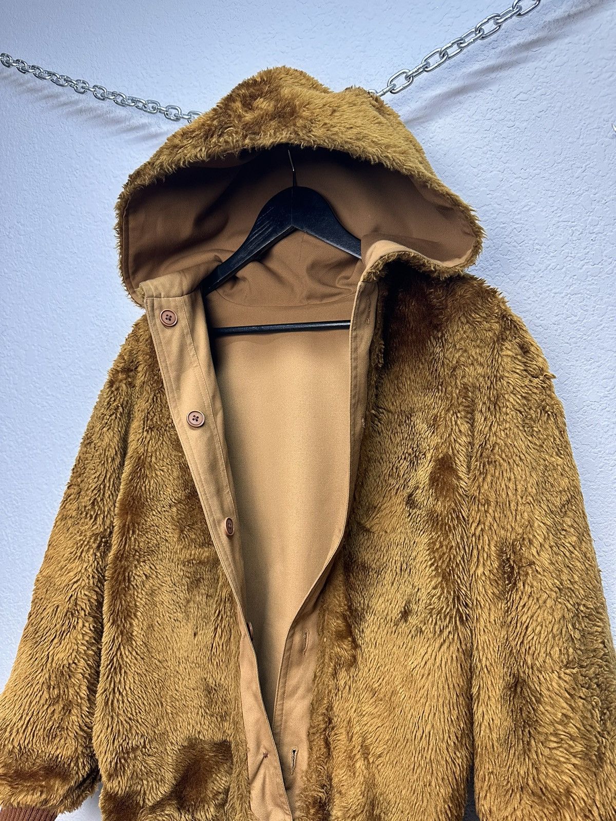 If Six Was Nine Vintage Brown Bomber Jacket Fleece Lined 90s Workwear LGB Size US M / EU 48-50 / 2 - 9 Thumbnail