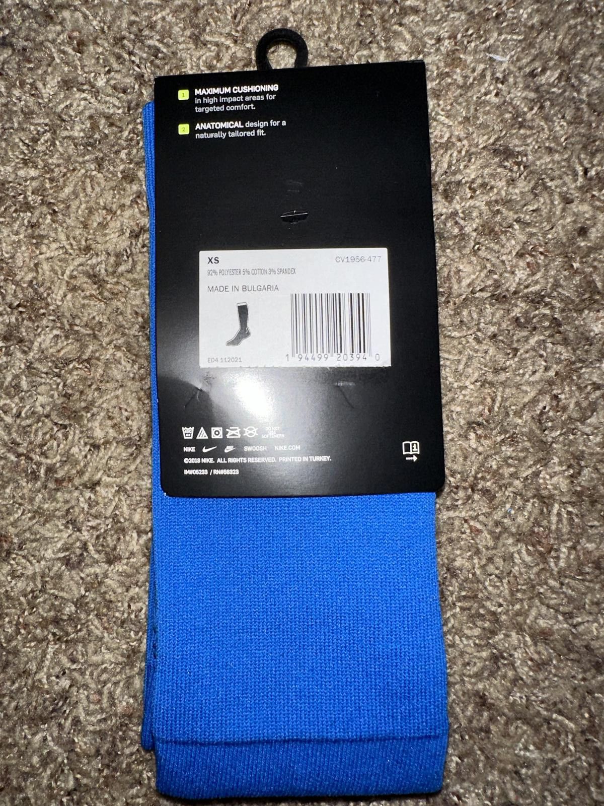 Nike Nike Matchfit Knee High Blue Team Socks Size ONE SIZE - 3 Thumbnail
