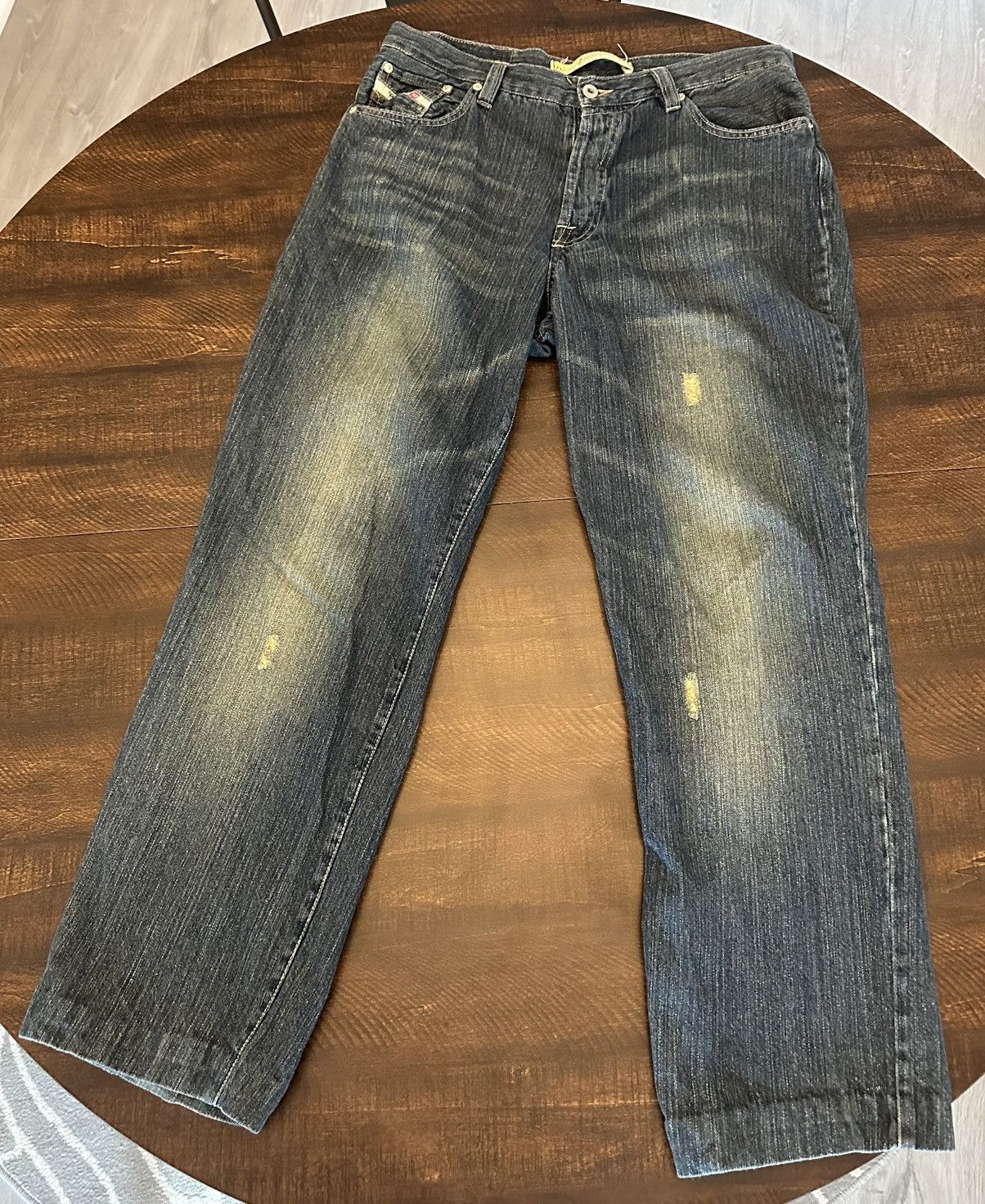 Diesel Diesel Men’s Jeans-Button Fly-Made in Italy-35x30.5-Hemmed Size US 35 - 1 Thumbnail